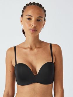 John Lewis Cassie Super Push Up Strapless Bra - view 2, Black