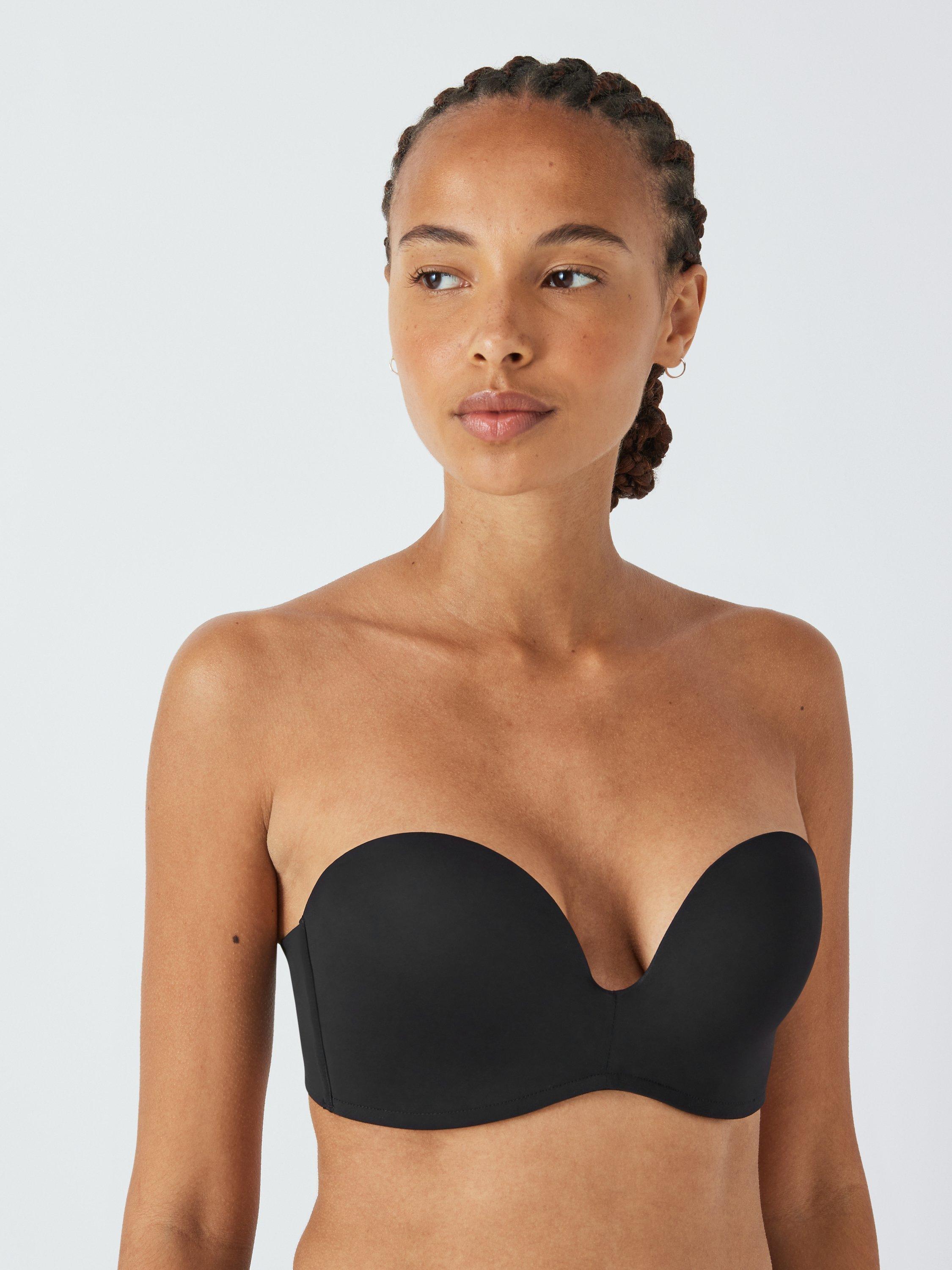 John Lewis Cassie Super Push Up Strapless Bra Black