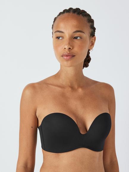 John Lewis Cassie Super Push Up Strapless Bra, Black
