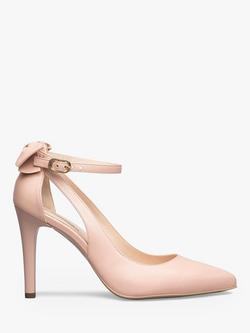 NeroGiardini Dimona Leather Bow Court Shoes, Rose