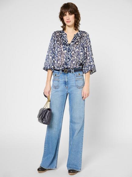 Gerard Darel Anna Bootcut Jeans - view 2, Blue