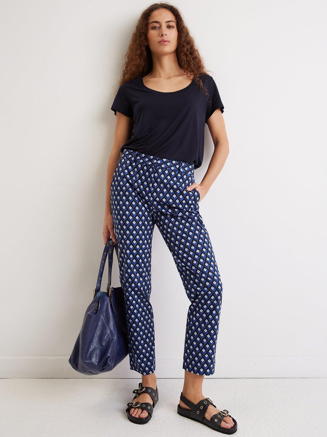 Gerard Darel Eliess Cotton Blend Trousers, Blue