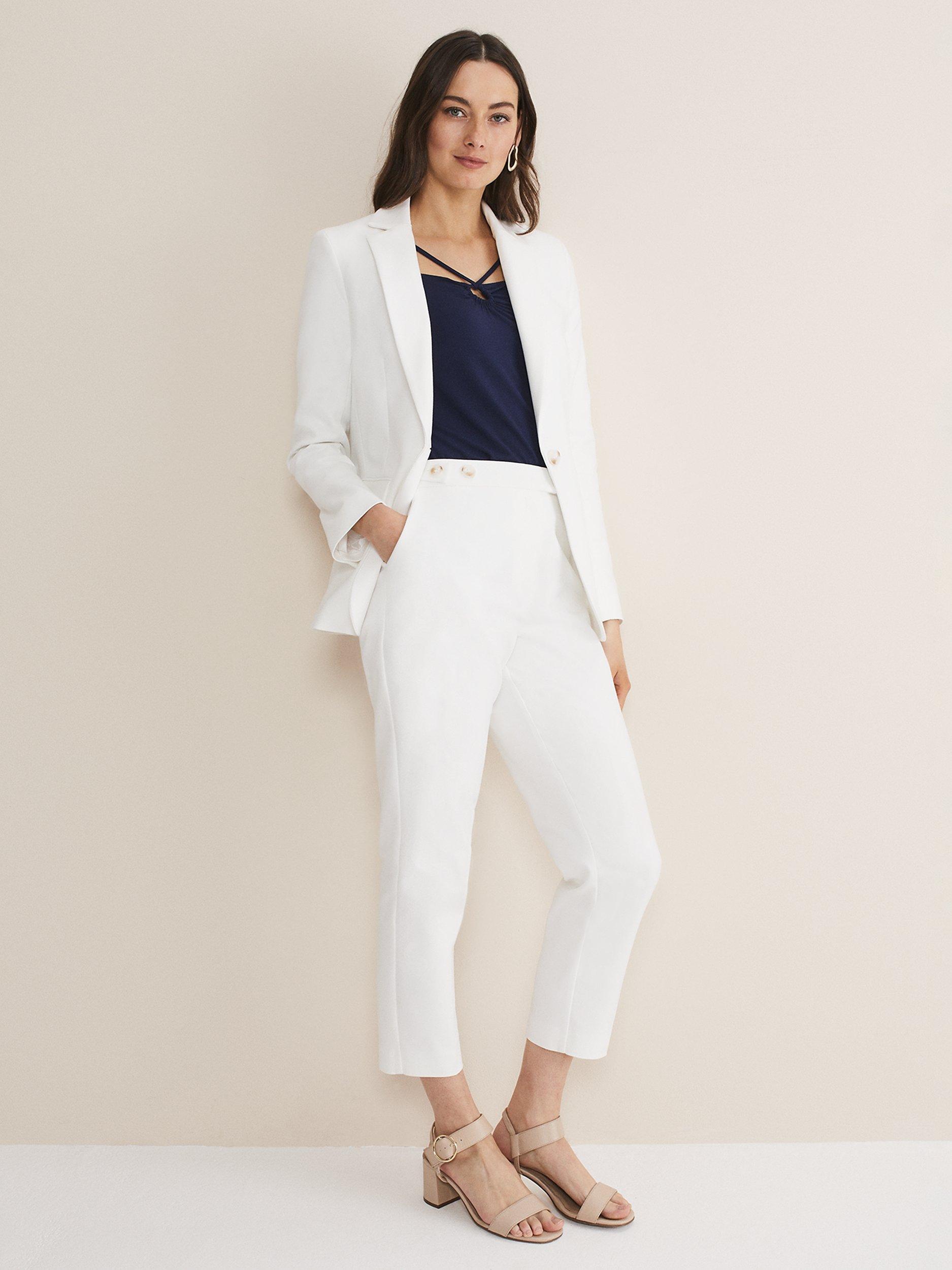 Product image 2 of 2, which shows Phase Eight Ulrica Blazer, White, 6