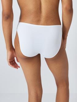 John Lewis Microfibre Bikini Knickers, White - view 2, White
