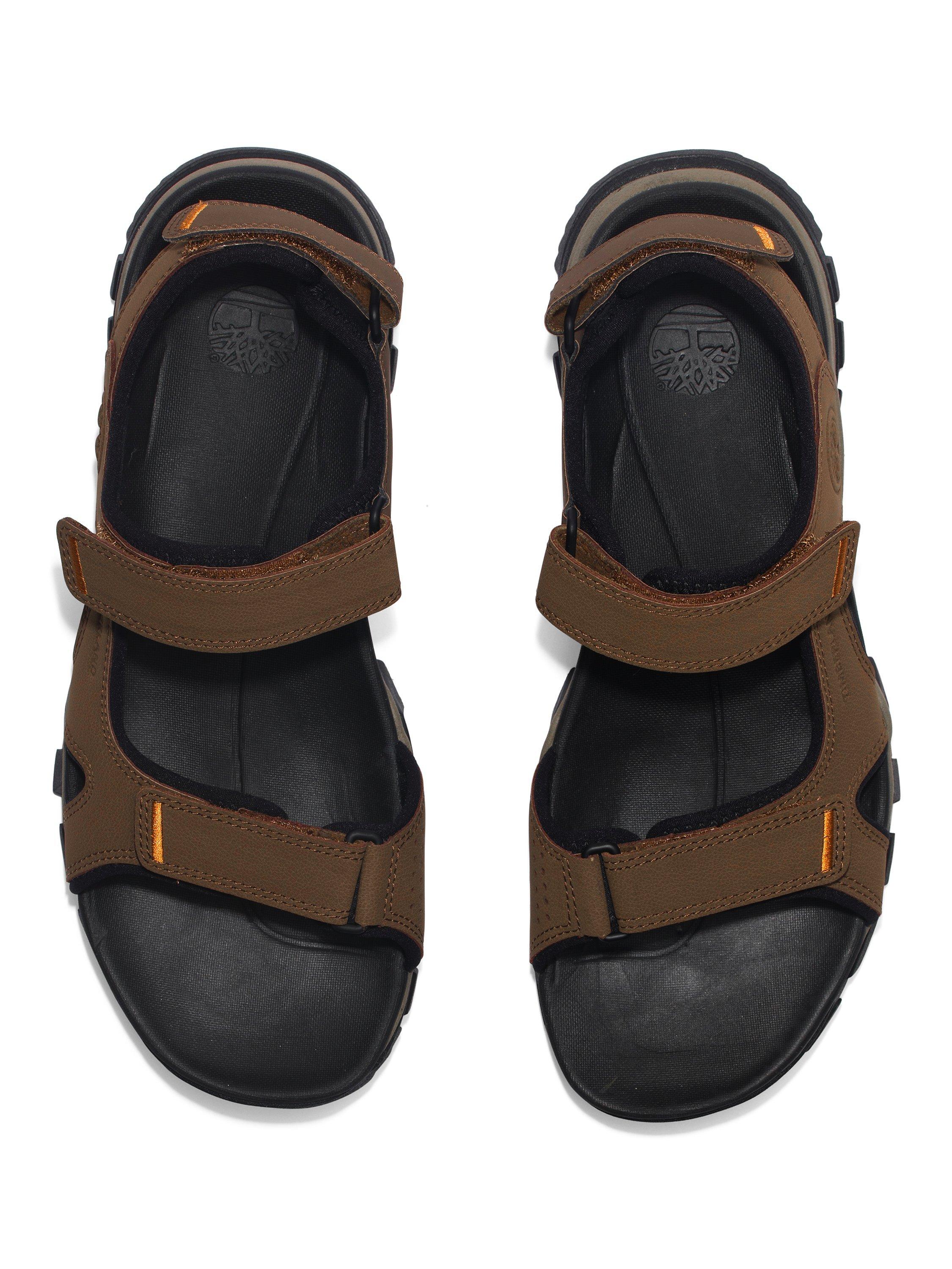 Timberland Lincoln Peak Leather Sandals, Brown, 9.5