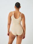 John Lewis Power Seam Free Firm Control Bodysuit, Almond