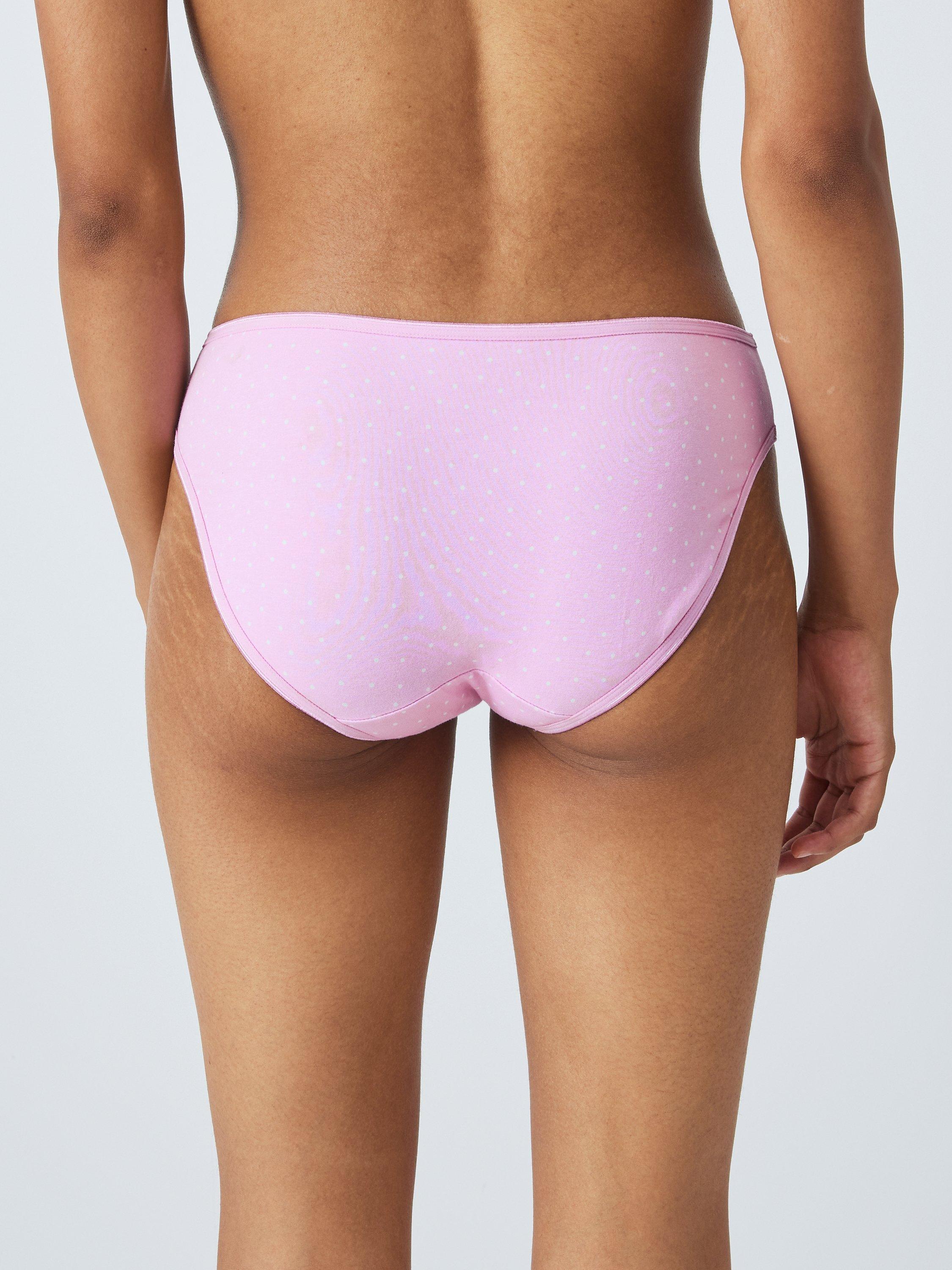 Product image 4 of 4, which shows John Lewis Cotton Bikini Briefs, Pack of 5, Green/Pastel, 18