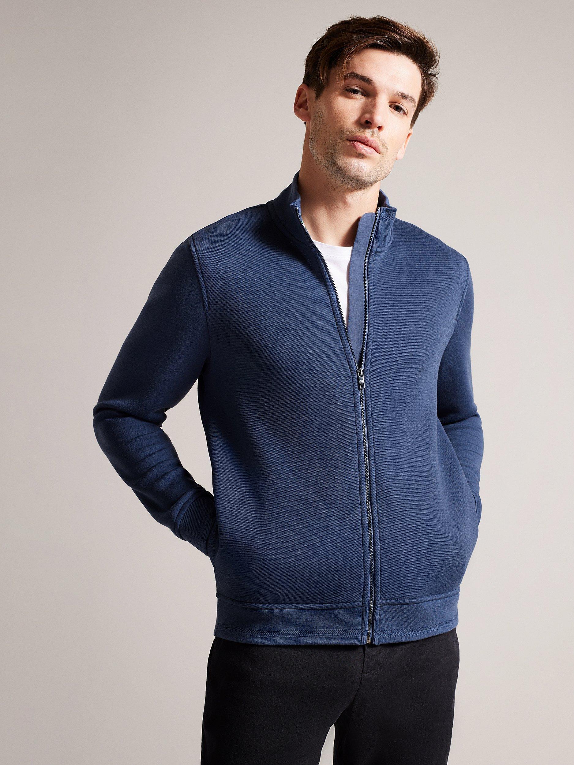 Ted Baker Tymos Zip Through Jersey Top