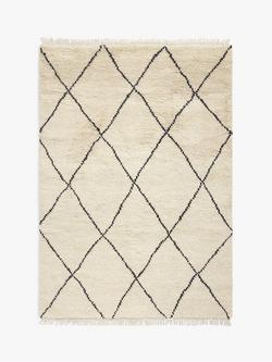 John Lewis Classic Hand Knotted Berber Rug, Natural