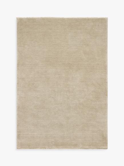 John Lewis Plain Hand Woven New Zealand Pure Wool Rug, Putty