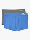 JustWears Trunks, Pack of 2, Blue/Grey