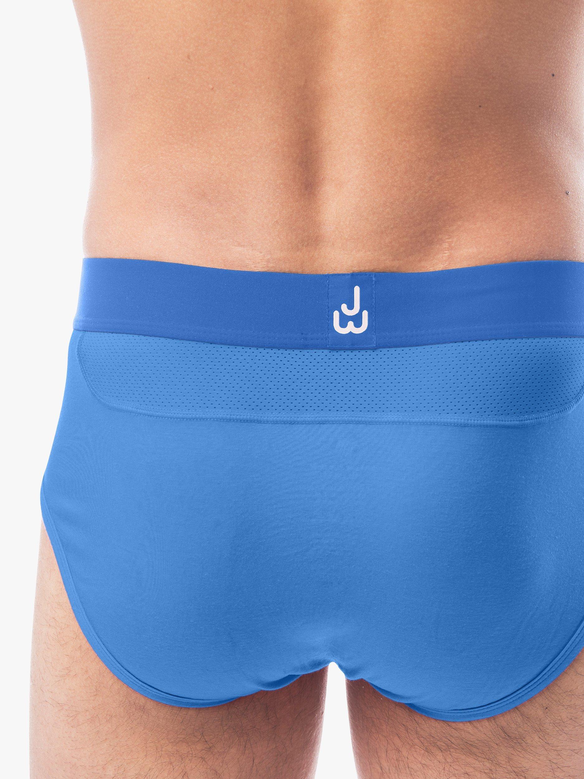 Product image 5 of 7, which shows JustWears Pro Briefs, Pack of 9, Blue/Grey/Black, S