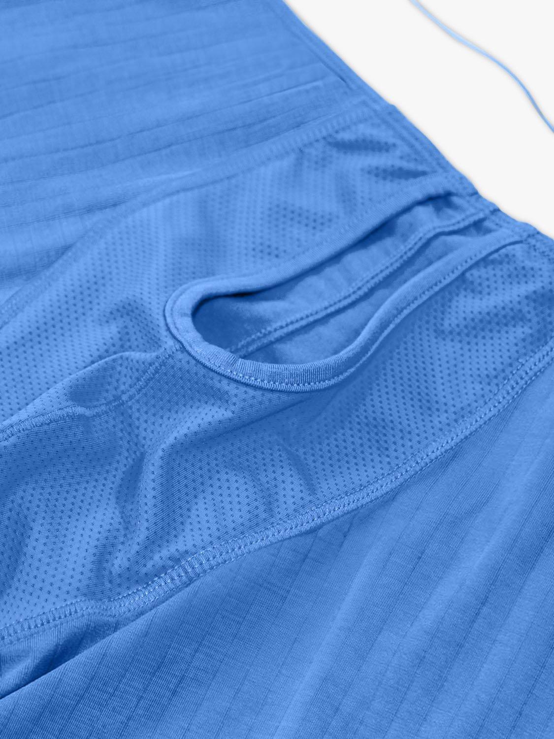 Product image 5 of 5, which shows JustWears Active Boxers, Pack of 3, Blue/Grey/Black, S
