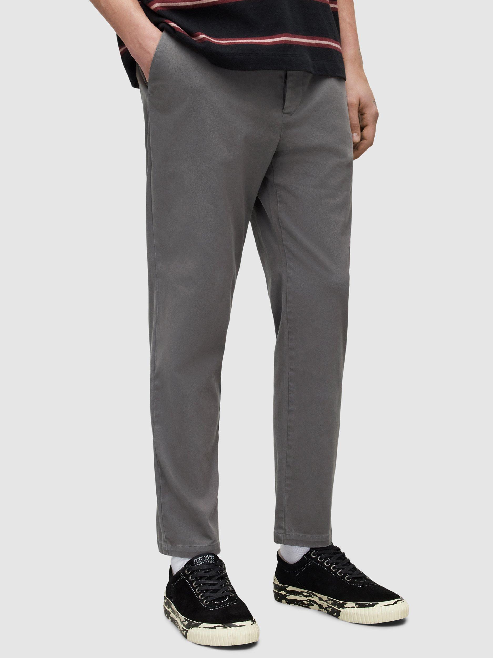 AllSaints Walde Skinny Fit Chinos, Graphite Blue