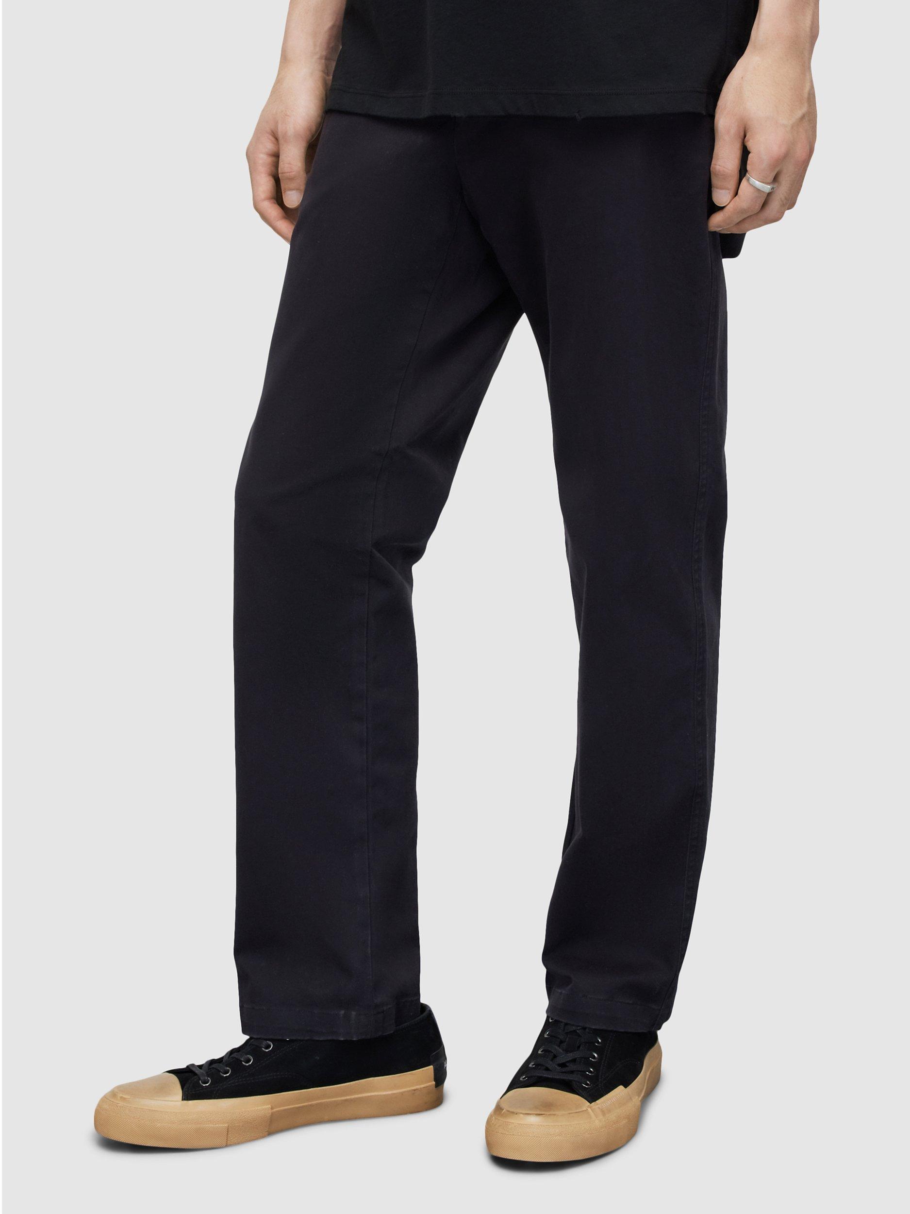 AllSaints Verne Cotton Blend Chinos, Koto Black