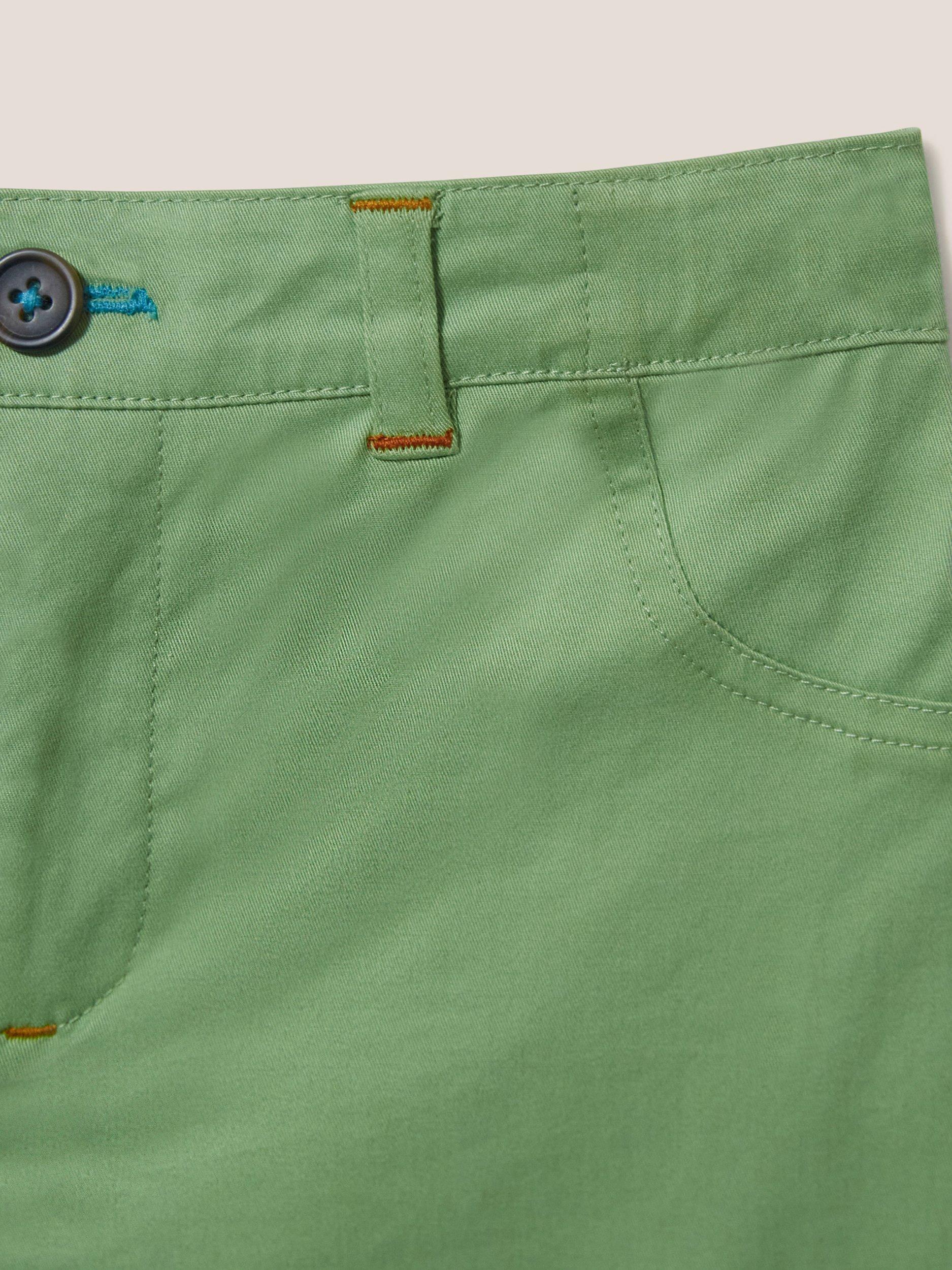 White Stuff Kids' Cole Chino Shorts, Mid Green, 3-4 years