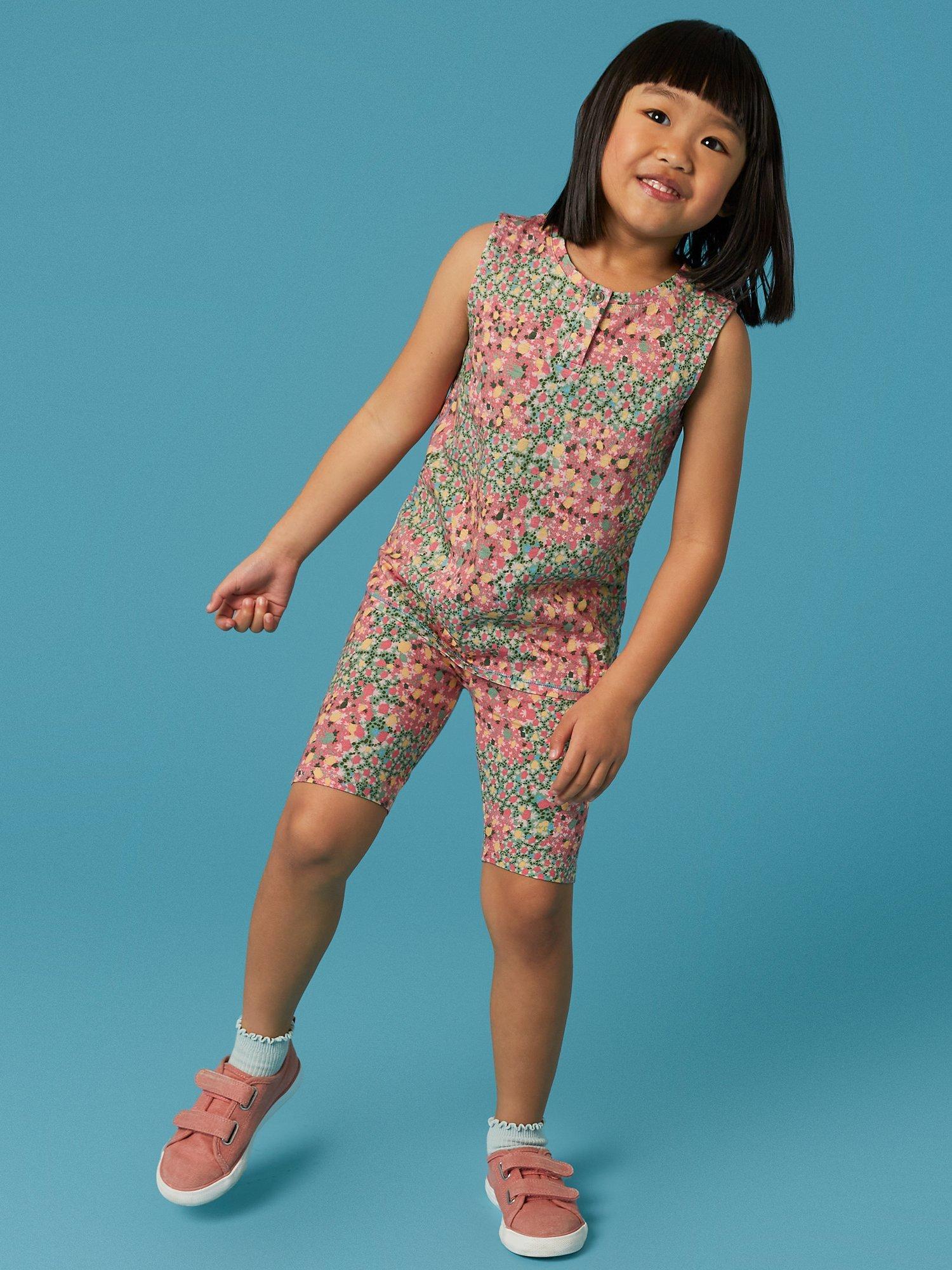 White Stuff Kids' Casey Floral Vest Top, Multi