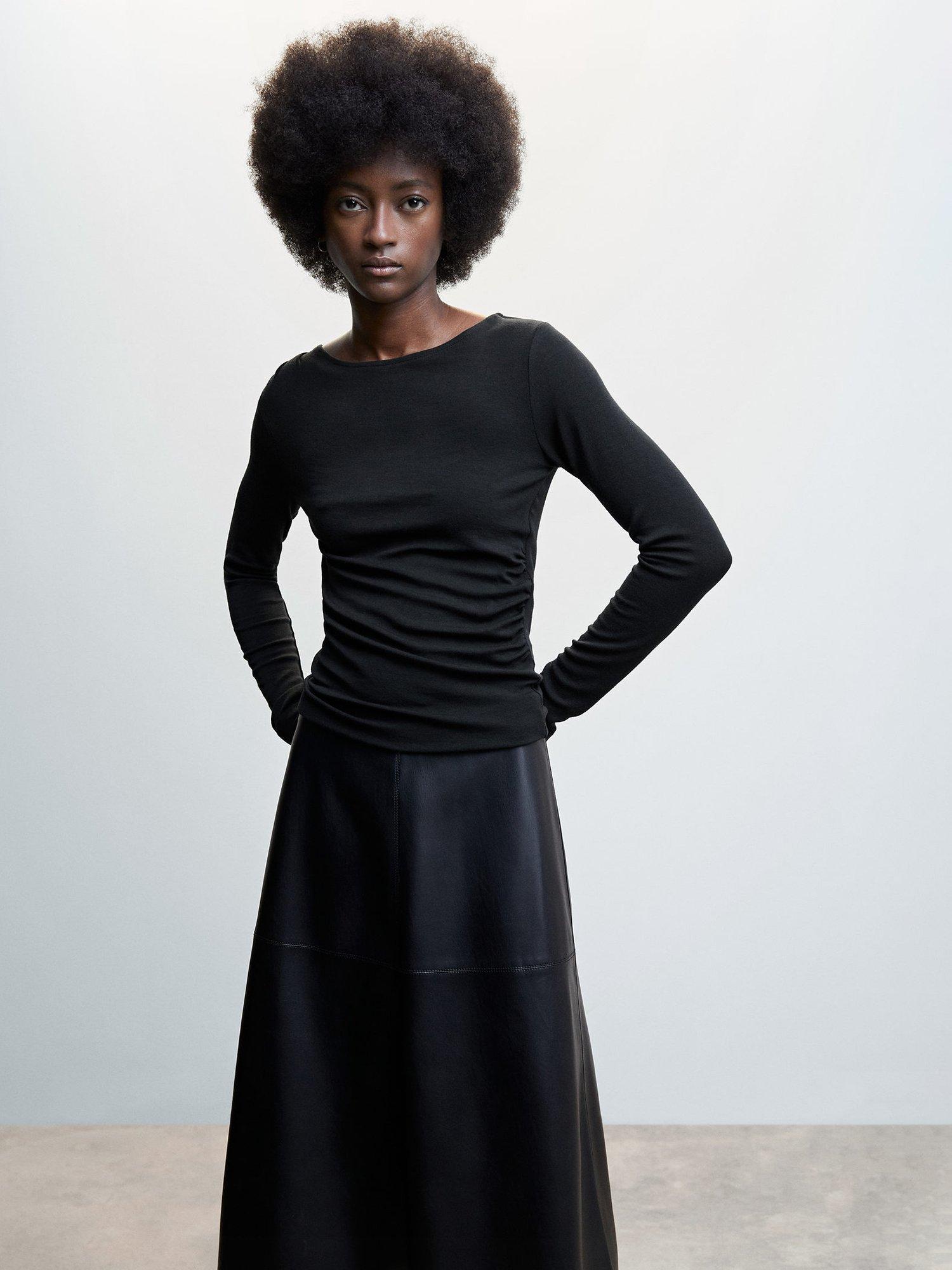 Mango Carlina Ruched Front Top
