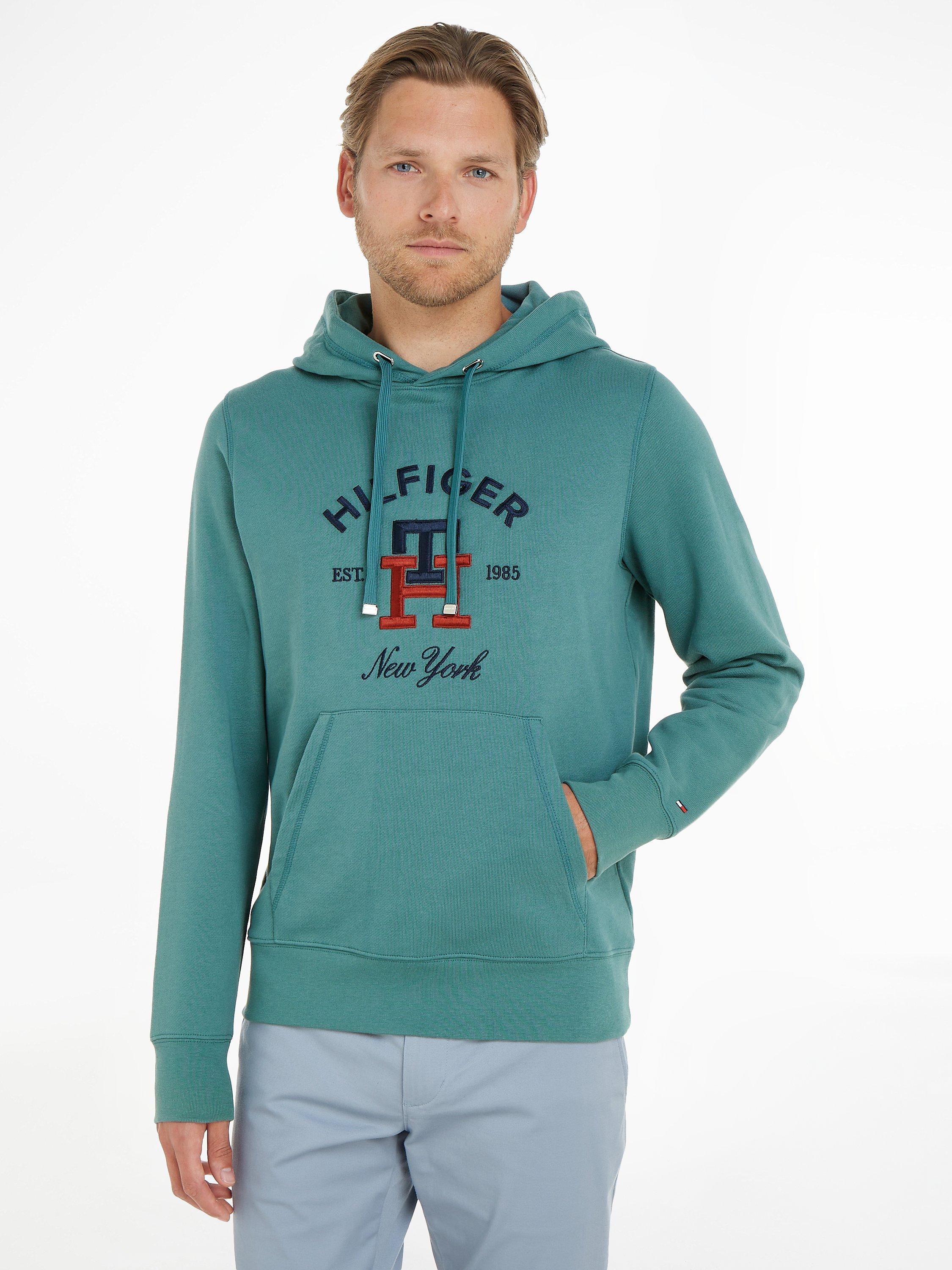 Tommy Hilfiger Monogram Logo Hoodie, Frosted Green, XS