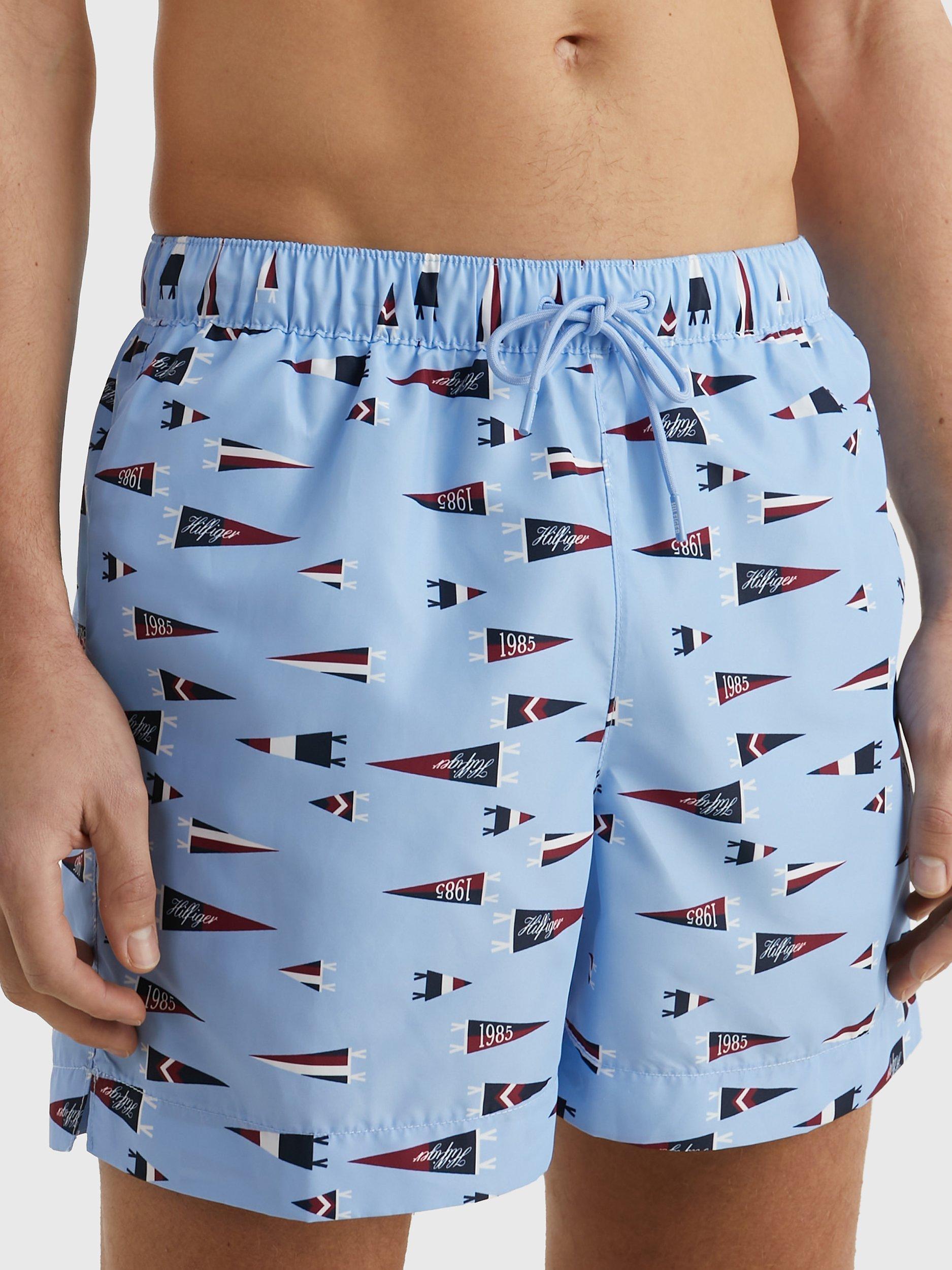 Tommy Hilfiger Recycled Poly Flag Graphic Swim Shorts, Msw Pennant Print