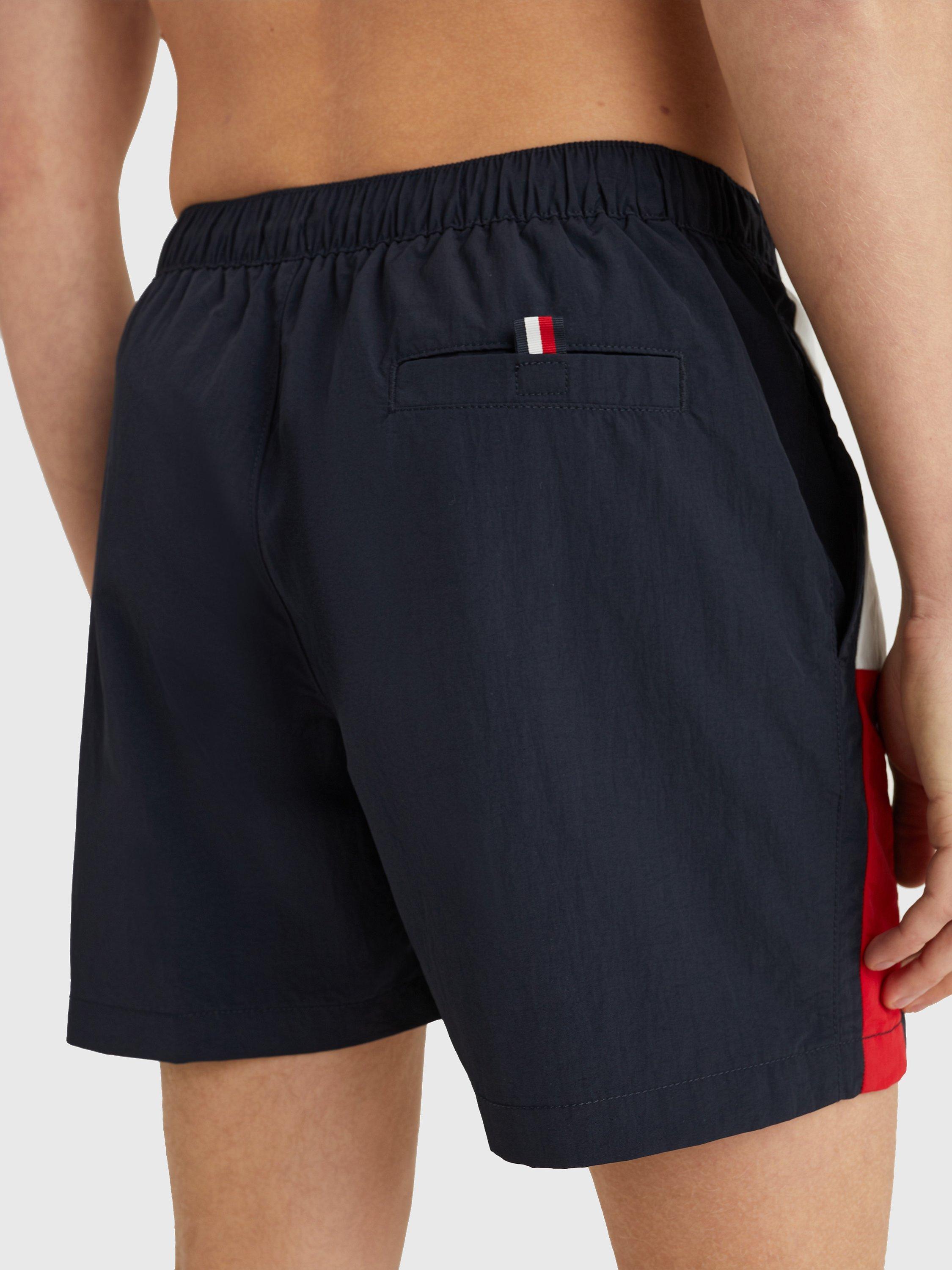 Product image 2 of 4, which shows Tommy Hilfiger Recycled Nylon Flag Swim Shorts, Desert Sky, S