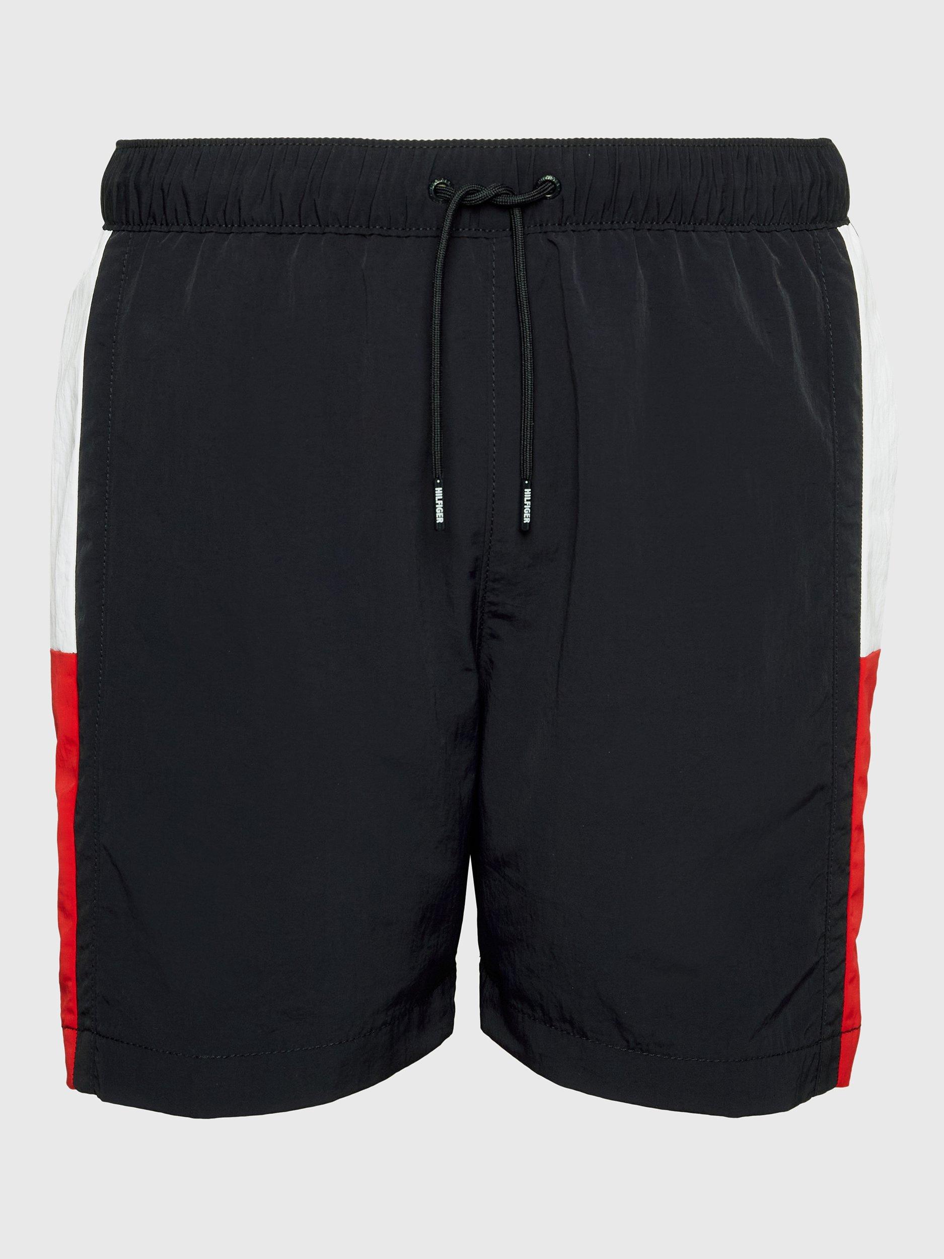 Product image 4 of 4, which shows Tommy Hilfiger Recycled Nylon Flag Swim Shorts, Desert Sky, S