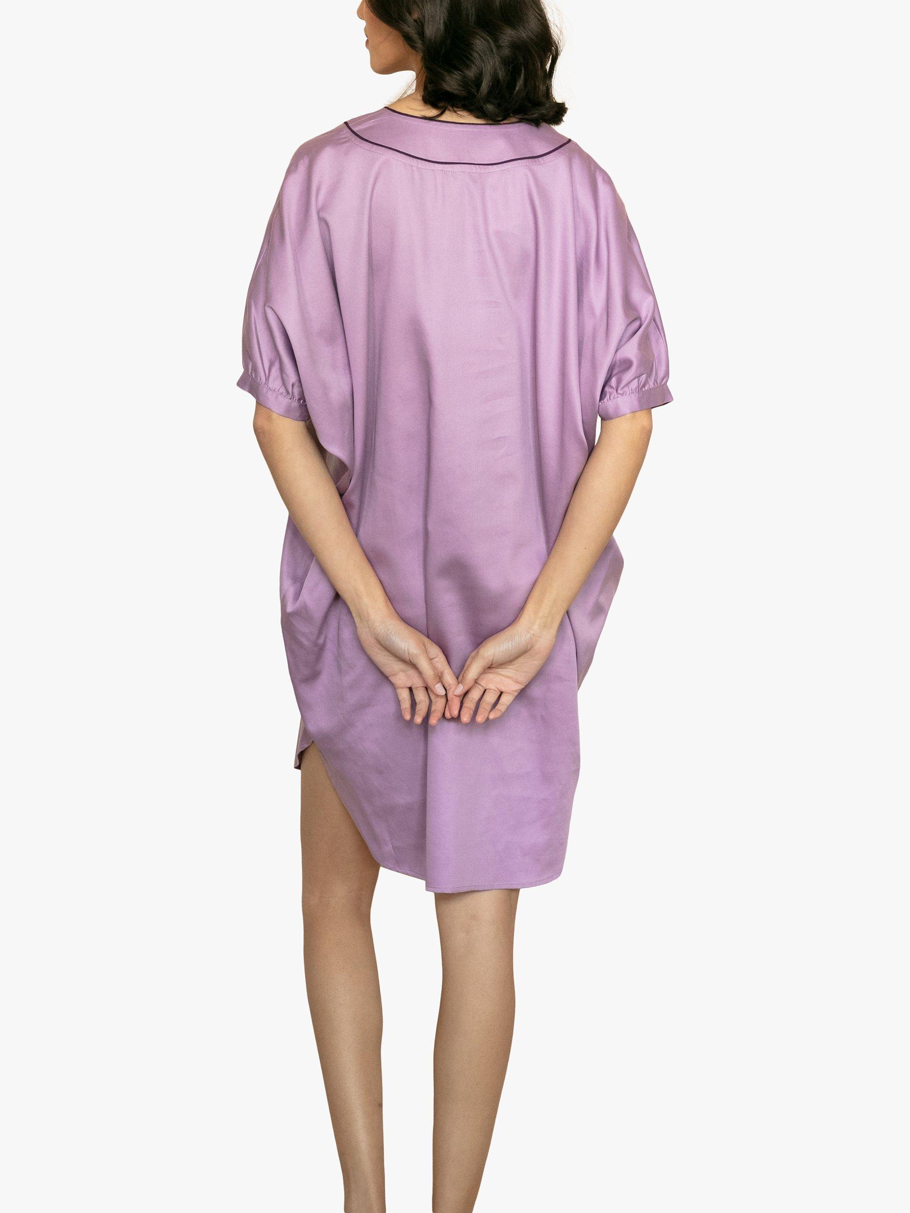Product image 2 of 4, which shows Fable & Eve V-Neck Nightshirt, Lilac, 8