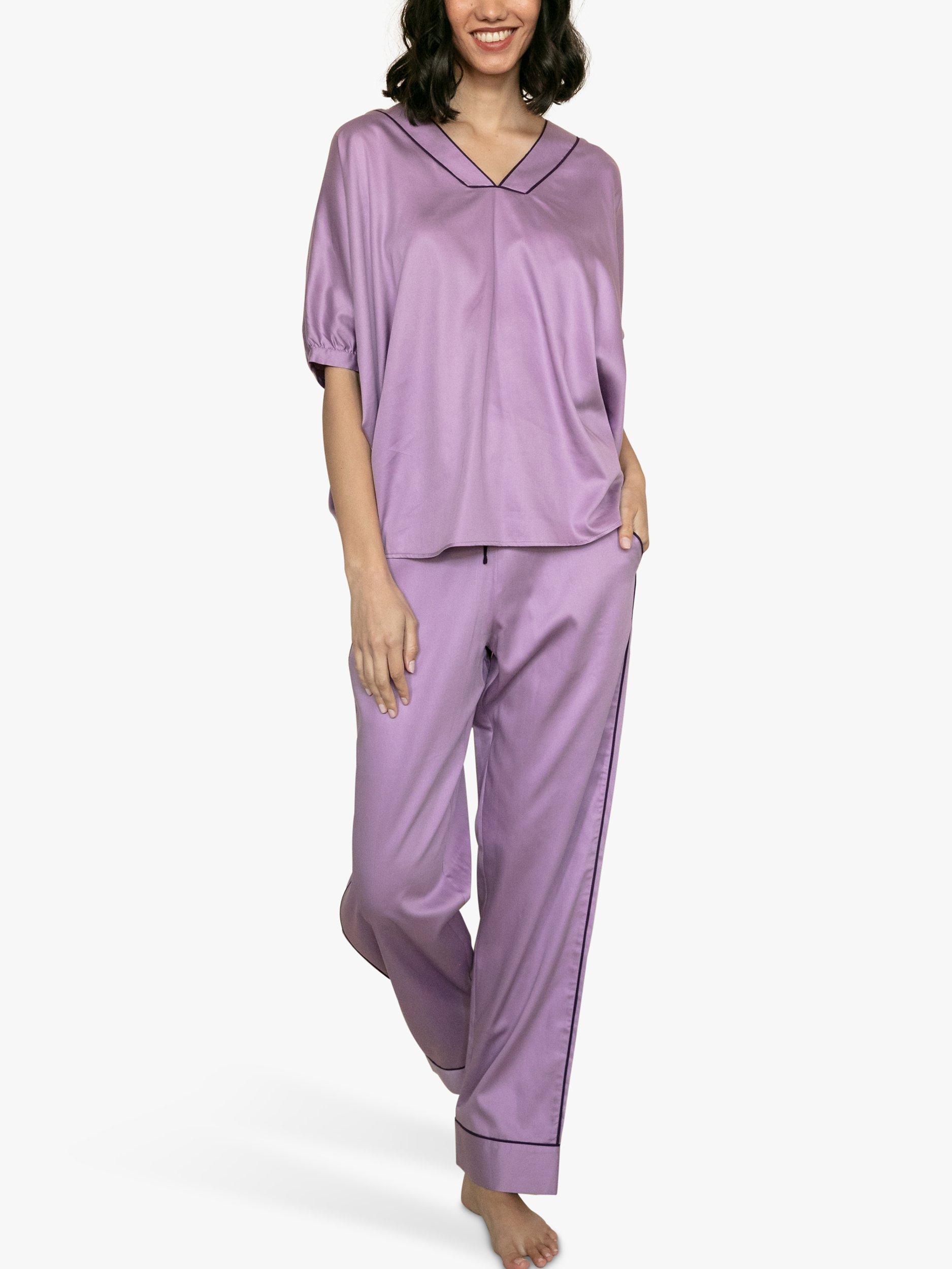 Product image 1 of 4, which shows Fable & Eve Silky Pyjama Set, Lilac, 8