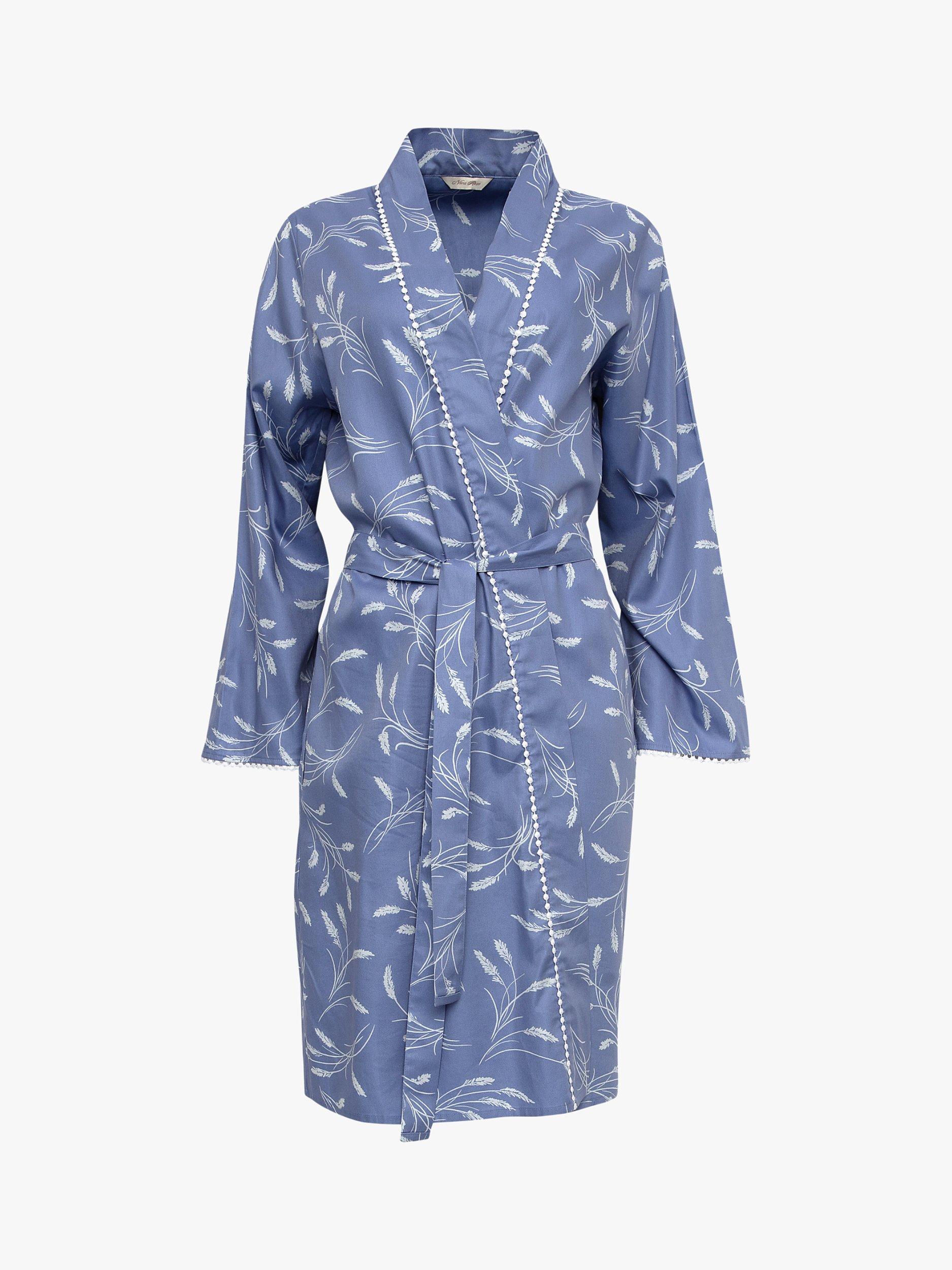 Product image 3 of 4, which shows Nora Rose by Cyberjammies Spikelet Dressing Gown, Cornflower Blue, 18
