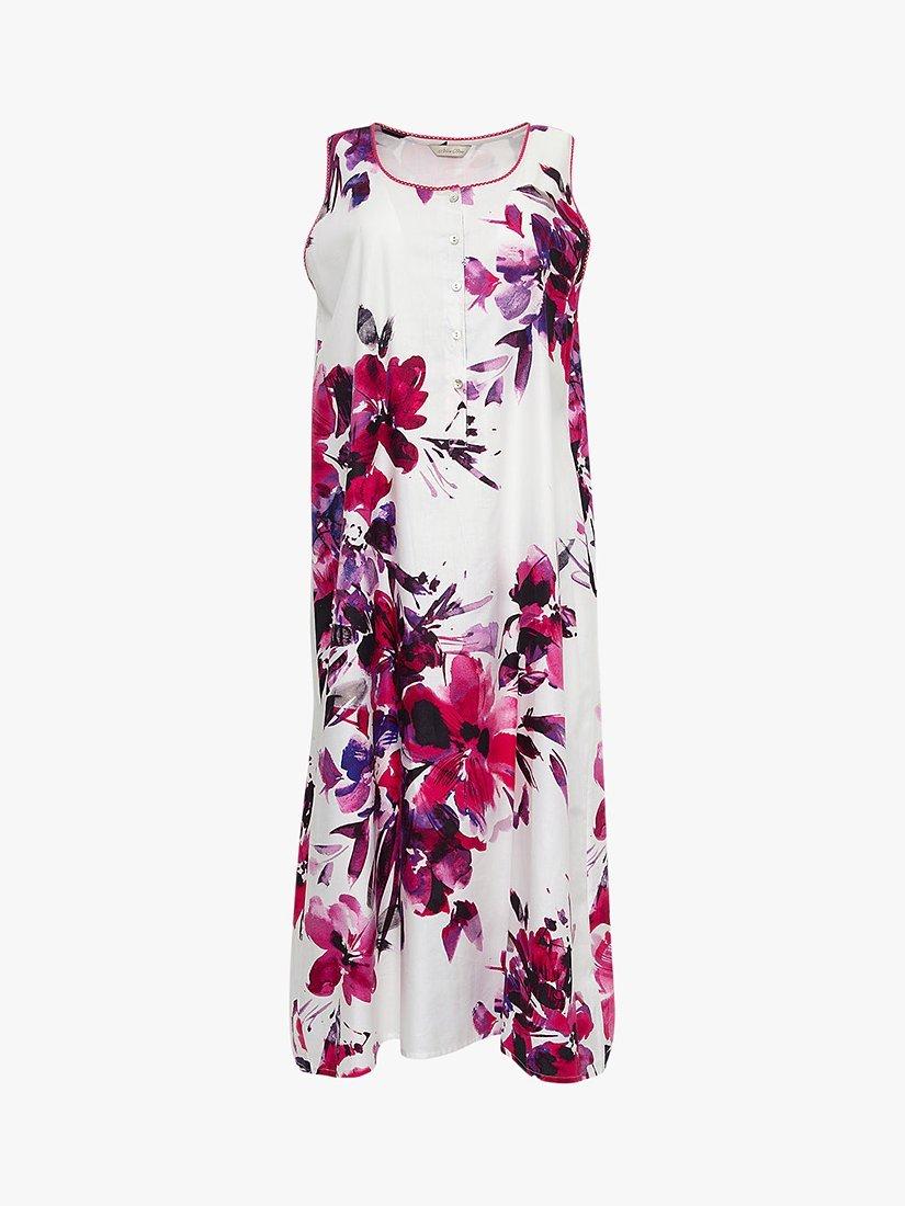 Product image 4 of 4, which shows Nora Rose by Cyberjammies Delilah Floral Print Nightdress, Multi, 8
