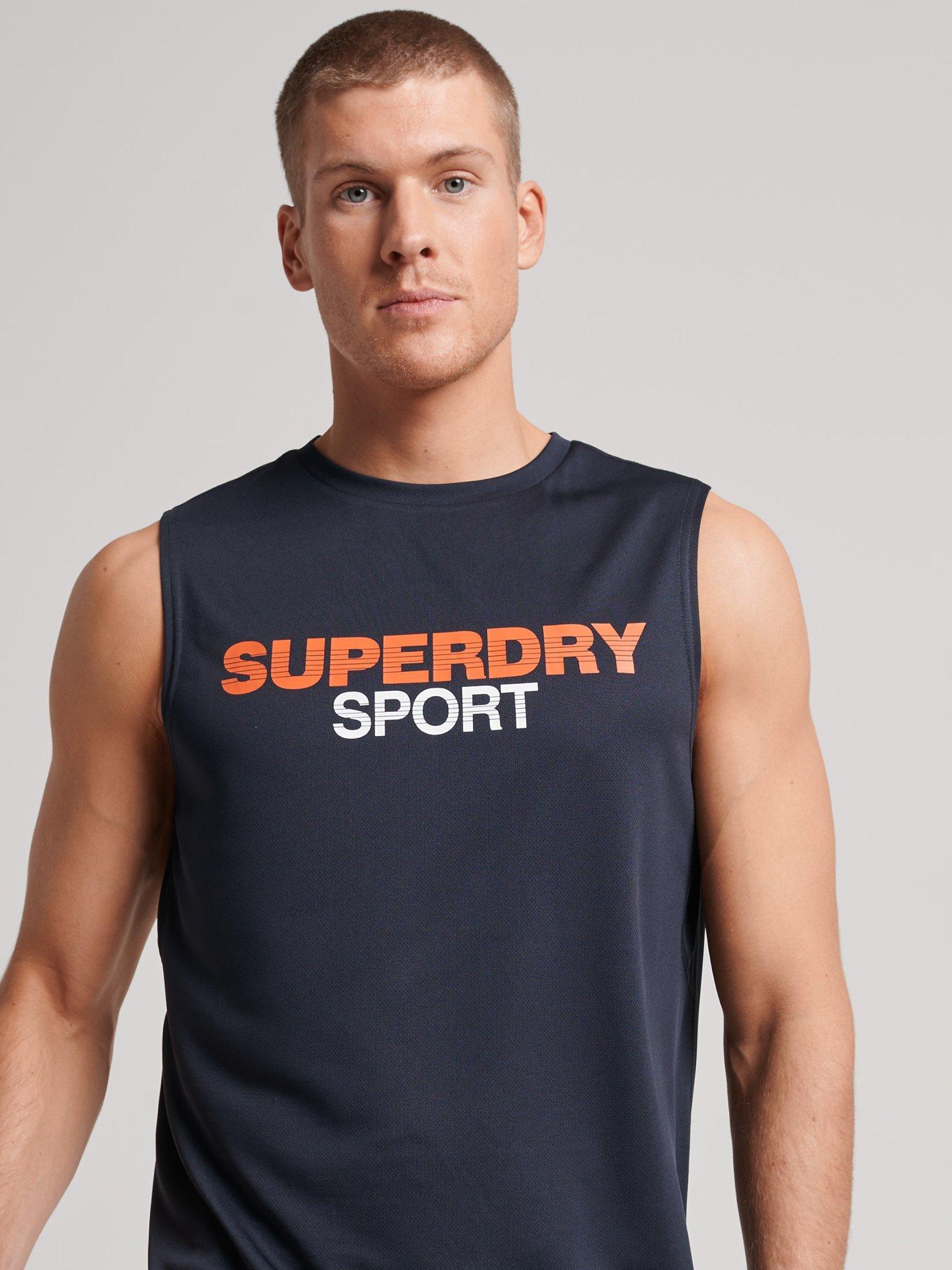 Superdry Active Gym Vest, Eclipse Navy