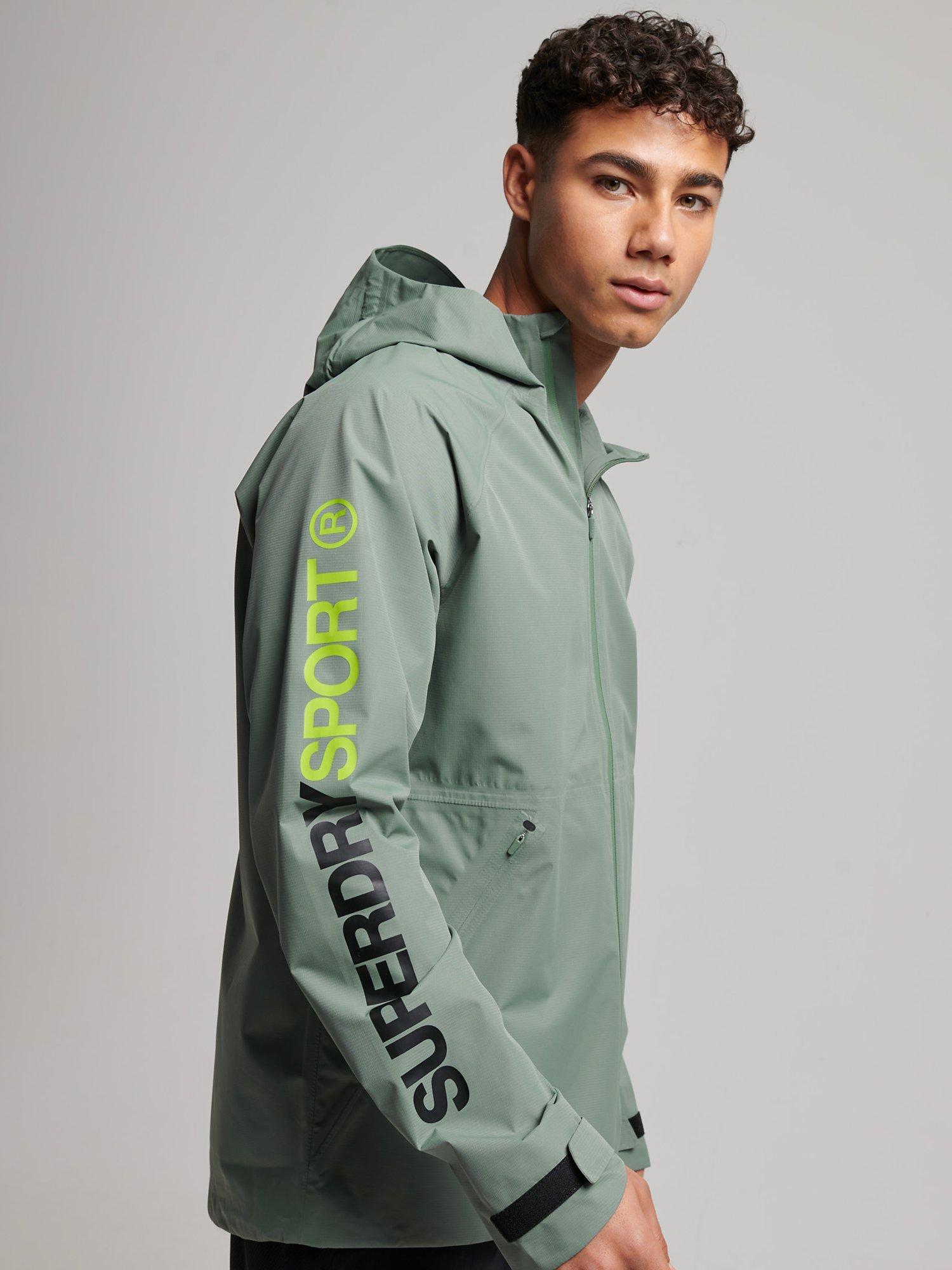 Superdry Waterproof Jacket, Laurel Khaki