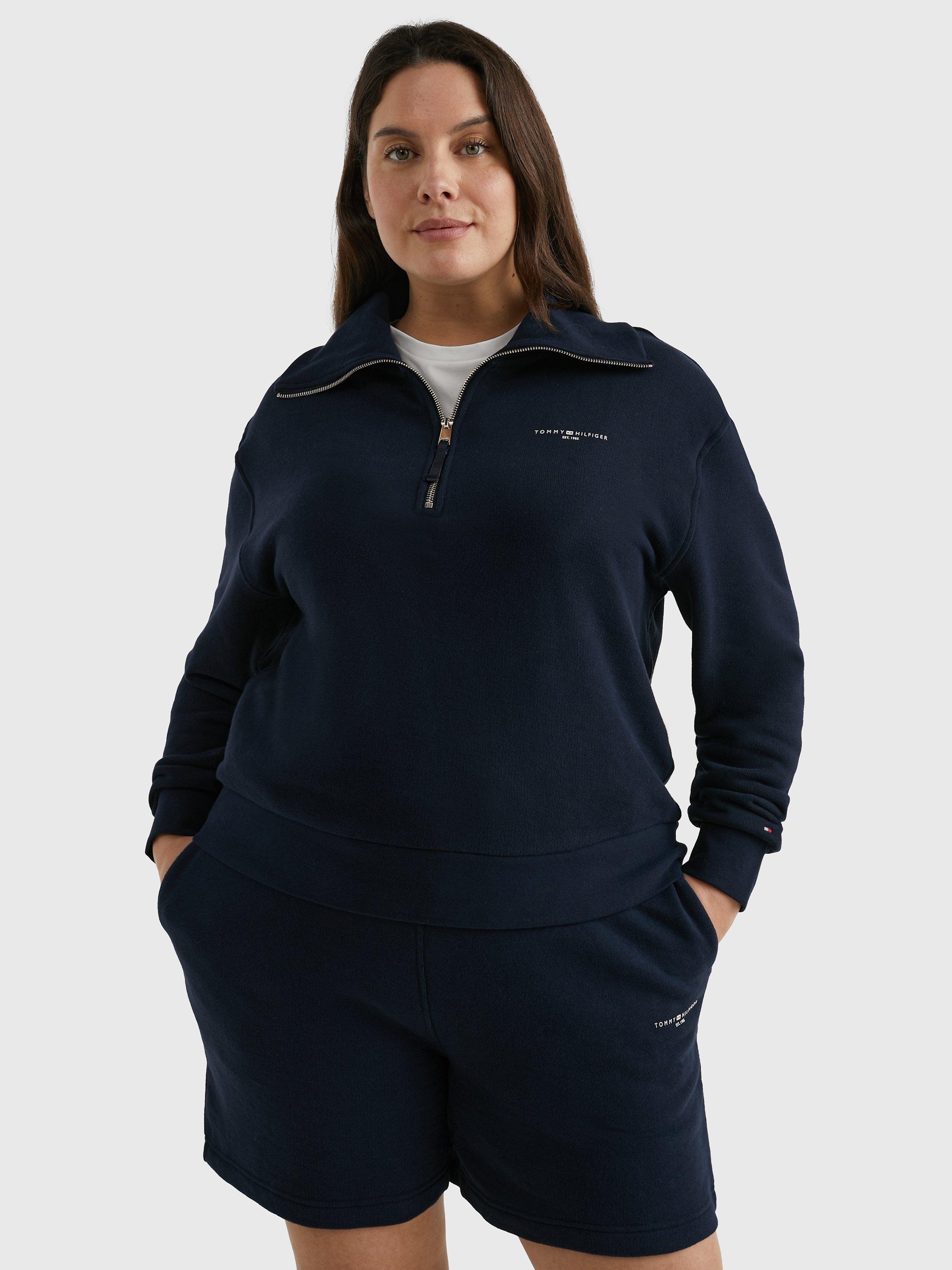 Tommy Hilfiger Curve 1985 Half-Zip Jumper, Desert Sky