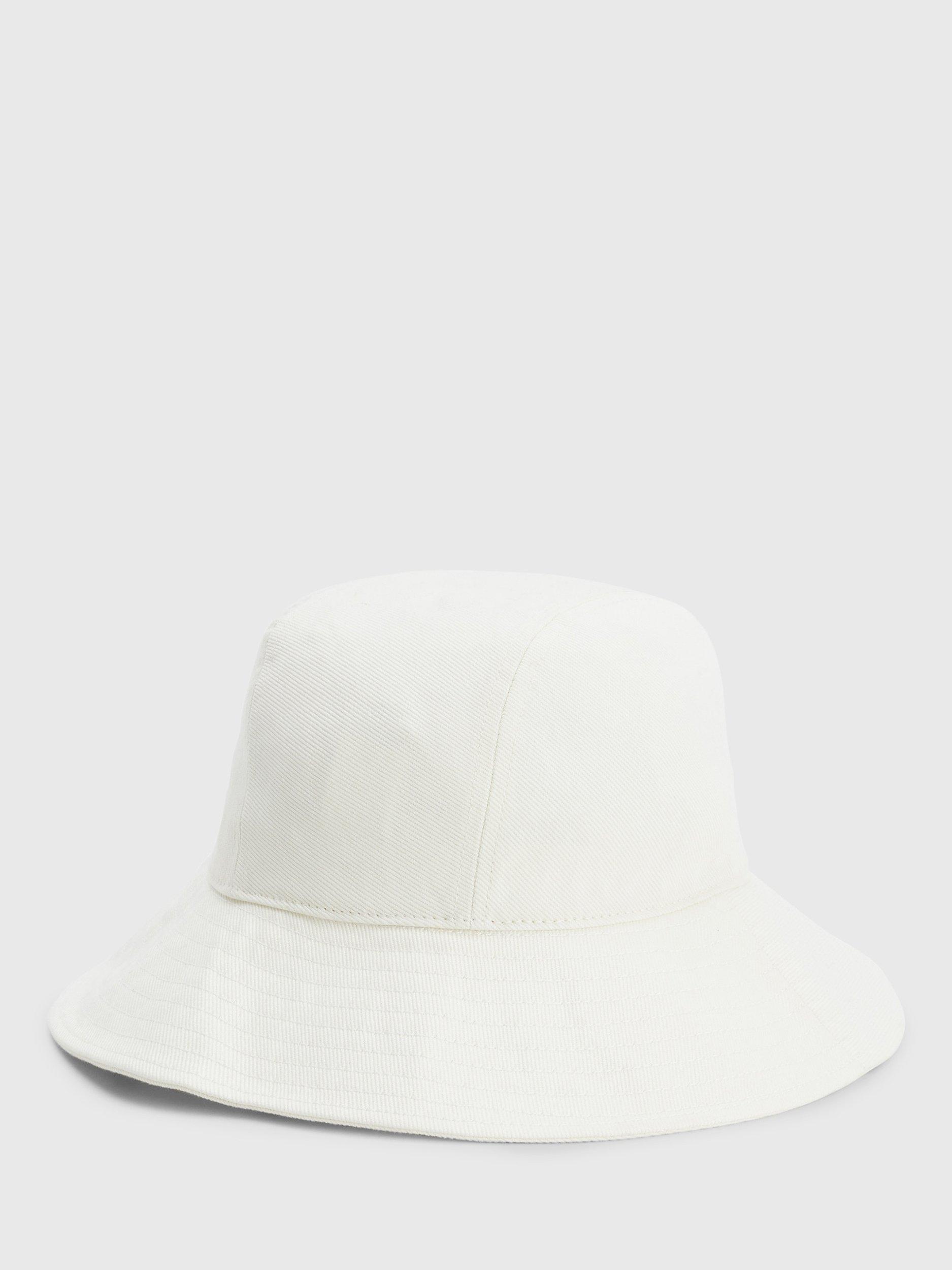 Product image 3 of 3, which shows Tommy Hilfiger Iconic Denim Bucket Hat, Weathered White, One Size