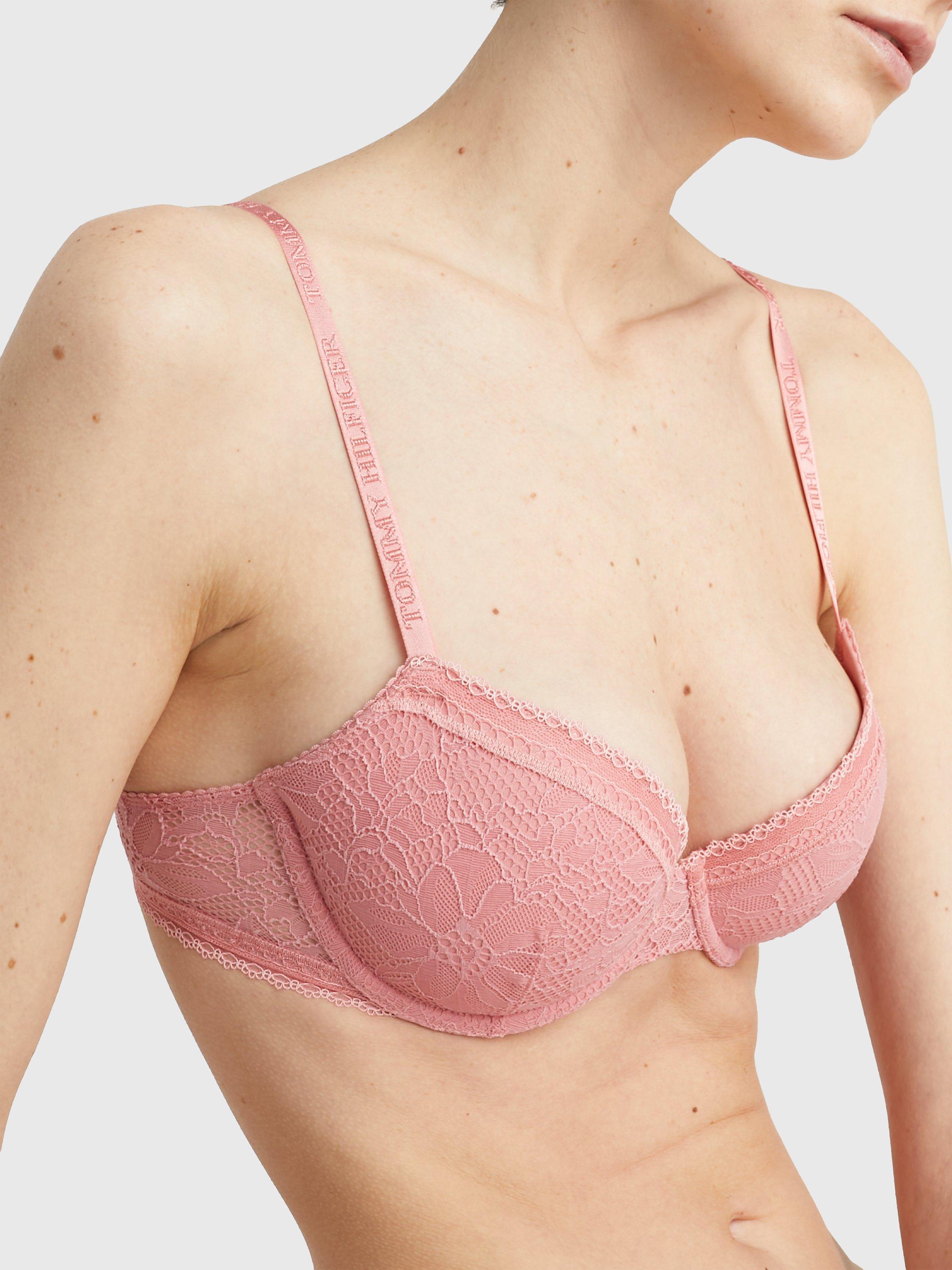 Tommy Hilfiger Demi Padded Bra, Flora Pink