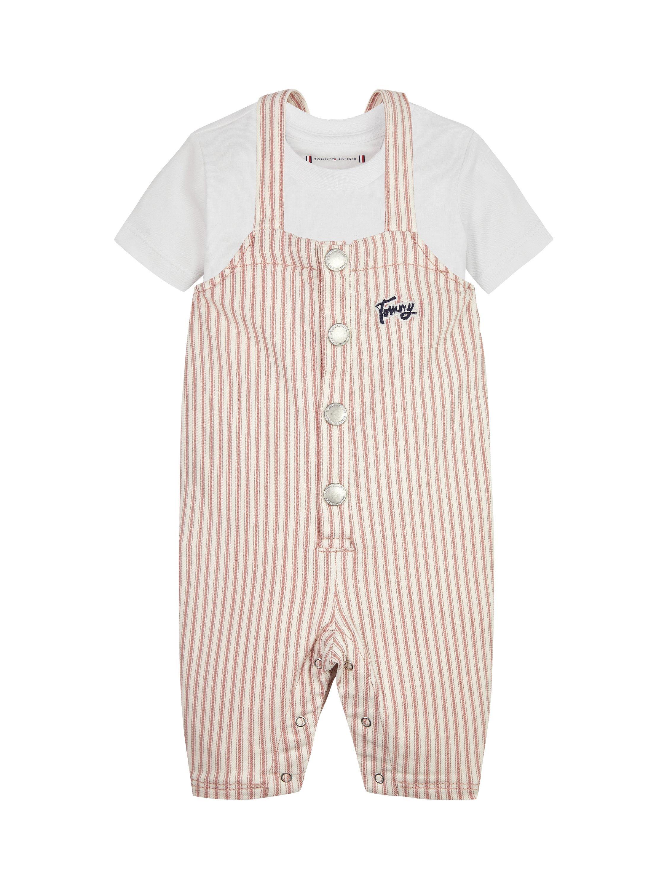 Tommy Hilfiger Baby Stripe Jumpsuit, Laser Pink Stripe