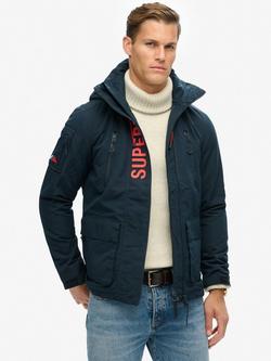 Superdry Ultimate SD Windcheater Jacket, Navy/Bold Orange