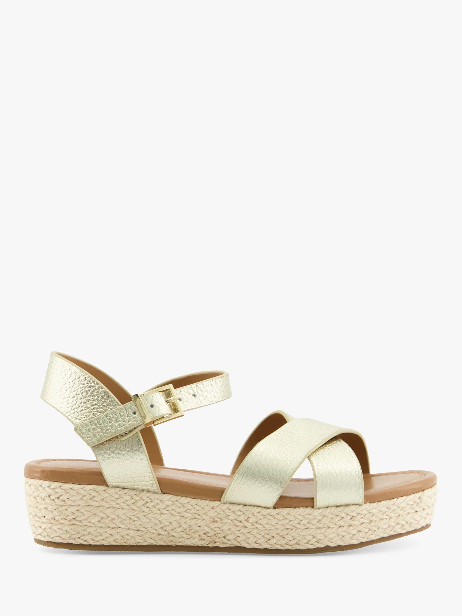 Dune Kids' Kinsley Raffia Espadrille Wedge Sandals