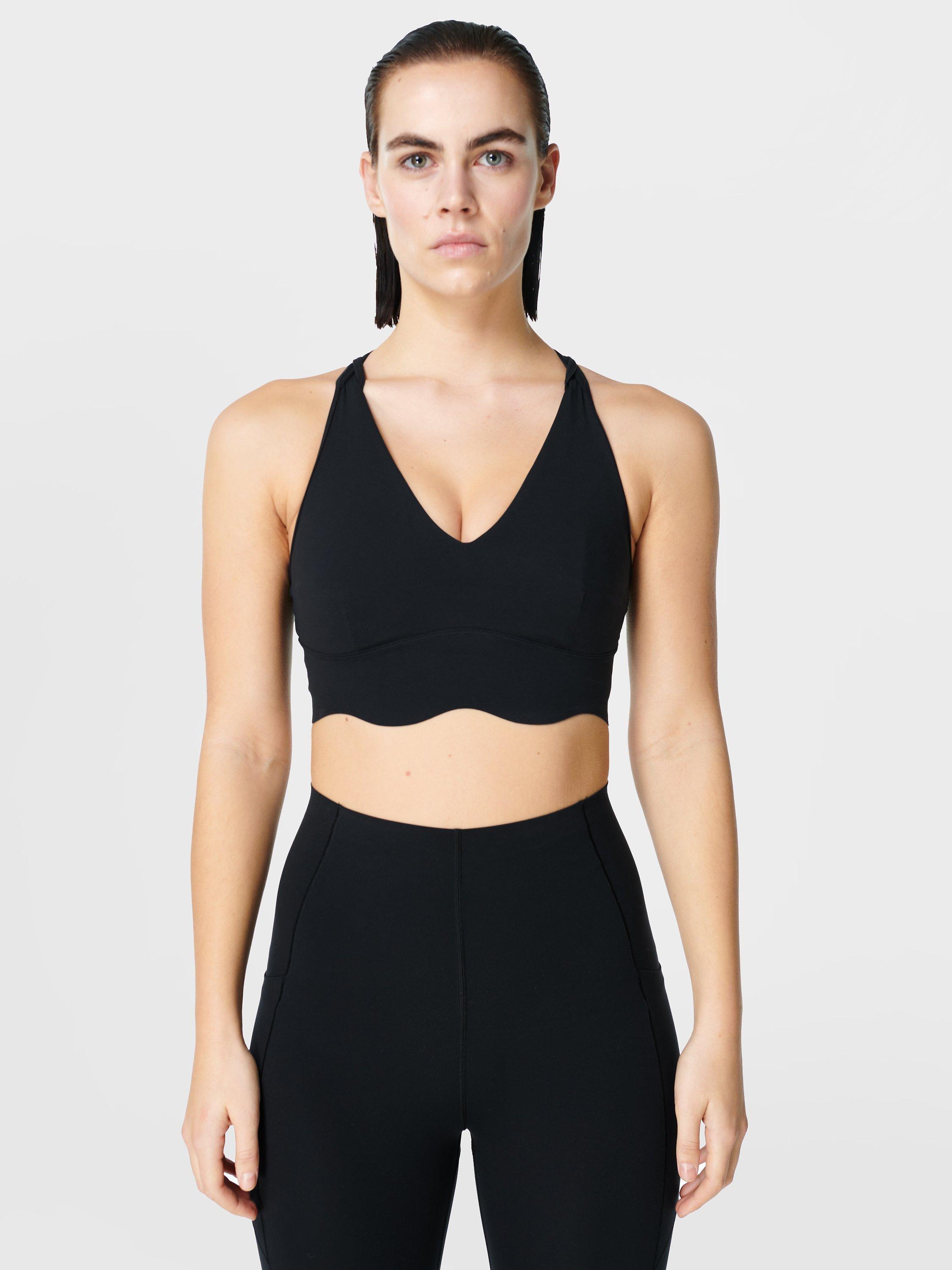 Sweaty Betty Power Plunge Sports Bra, Black, XXS