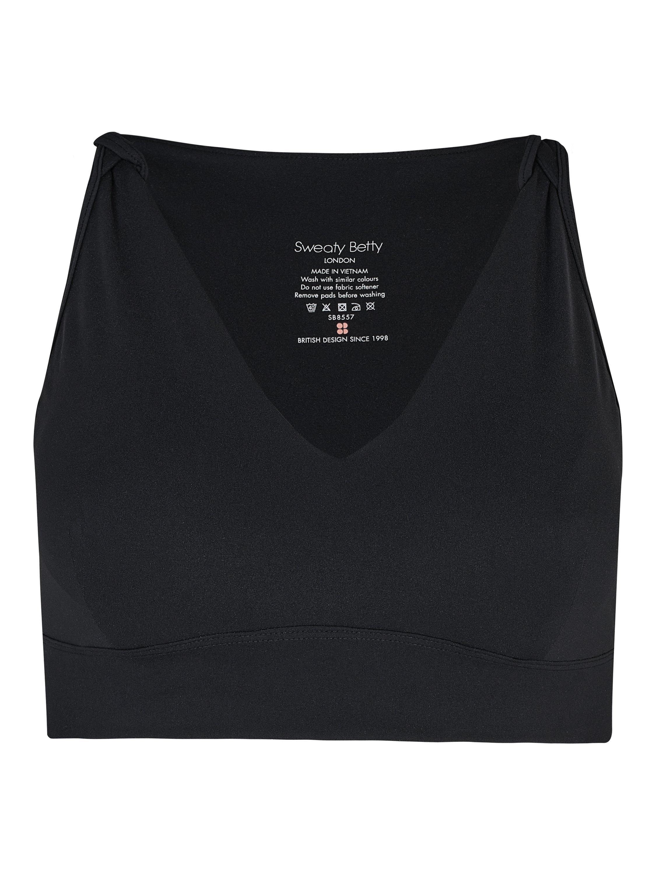 Product image 4 of 5, which shows Sweaty Betty Power Plunge Sports Bra, Black, XXS