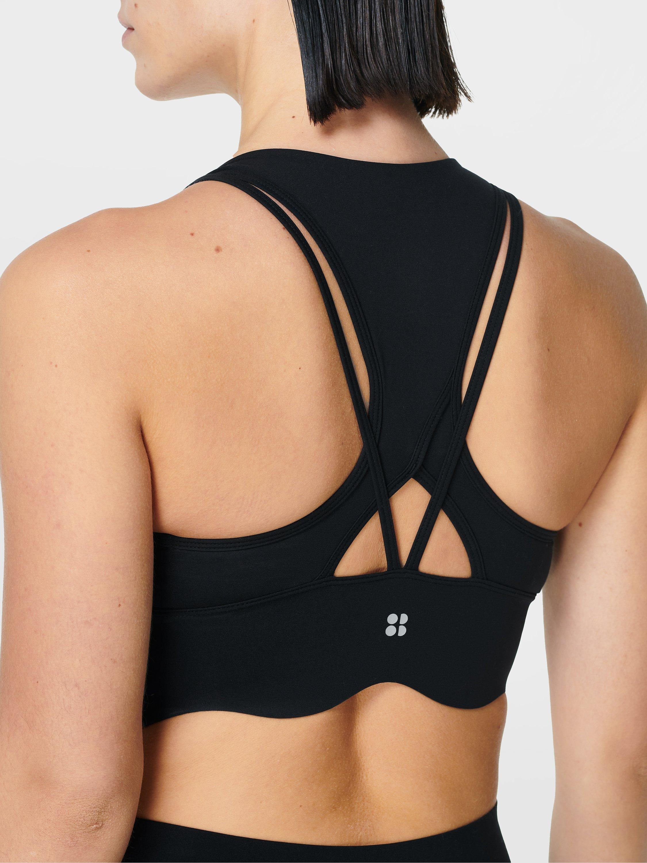 Product image 5 of 5, which shows Sweaty Betty Power Plunge Sports Bra, Black, XXS