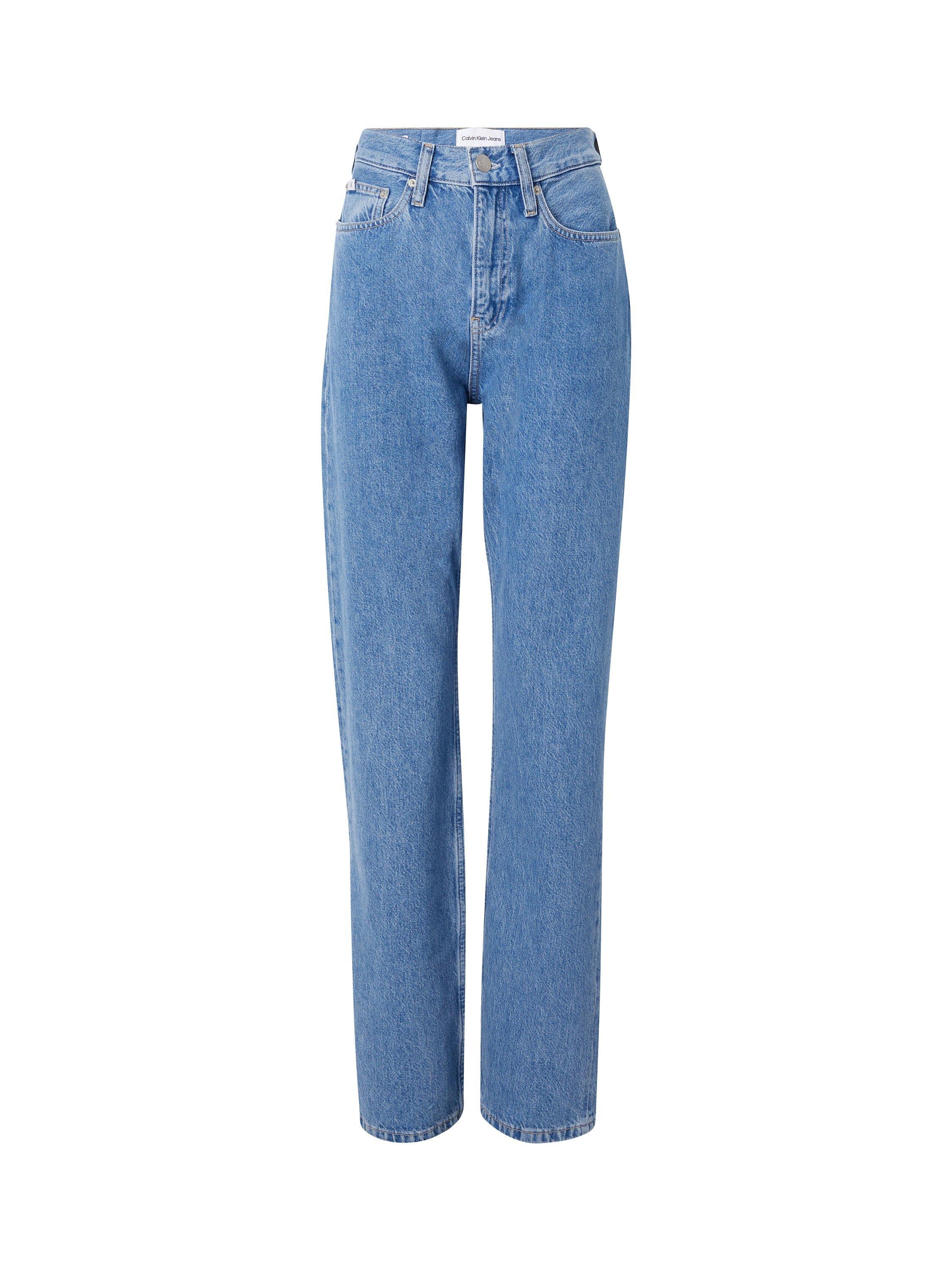 Calvin Klein High Rise Straight Leg Jeans
