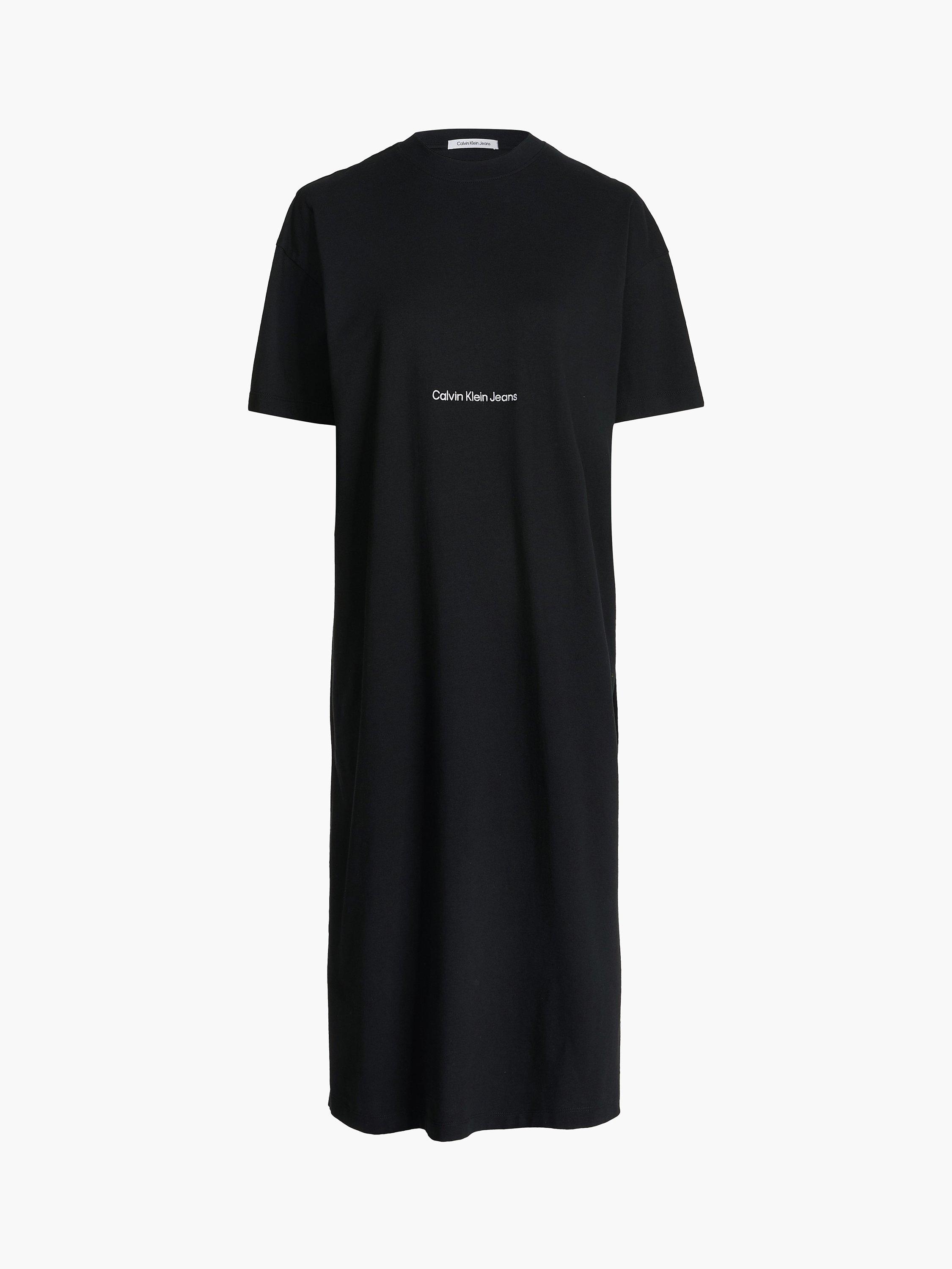 Calvin Klein Institutional Long T-Shirt Dress, Black