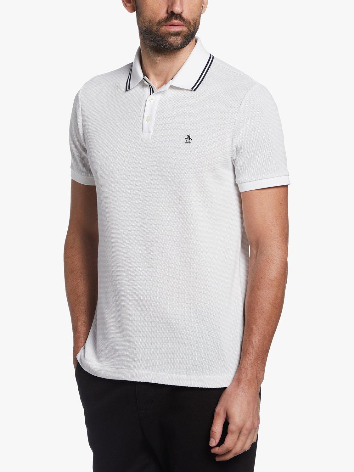 Original Penguin Birdseye Pique Polo Shirt, 118 Bright White