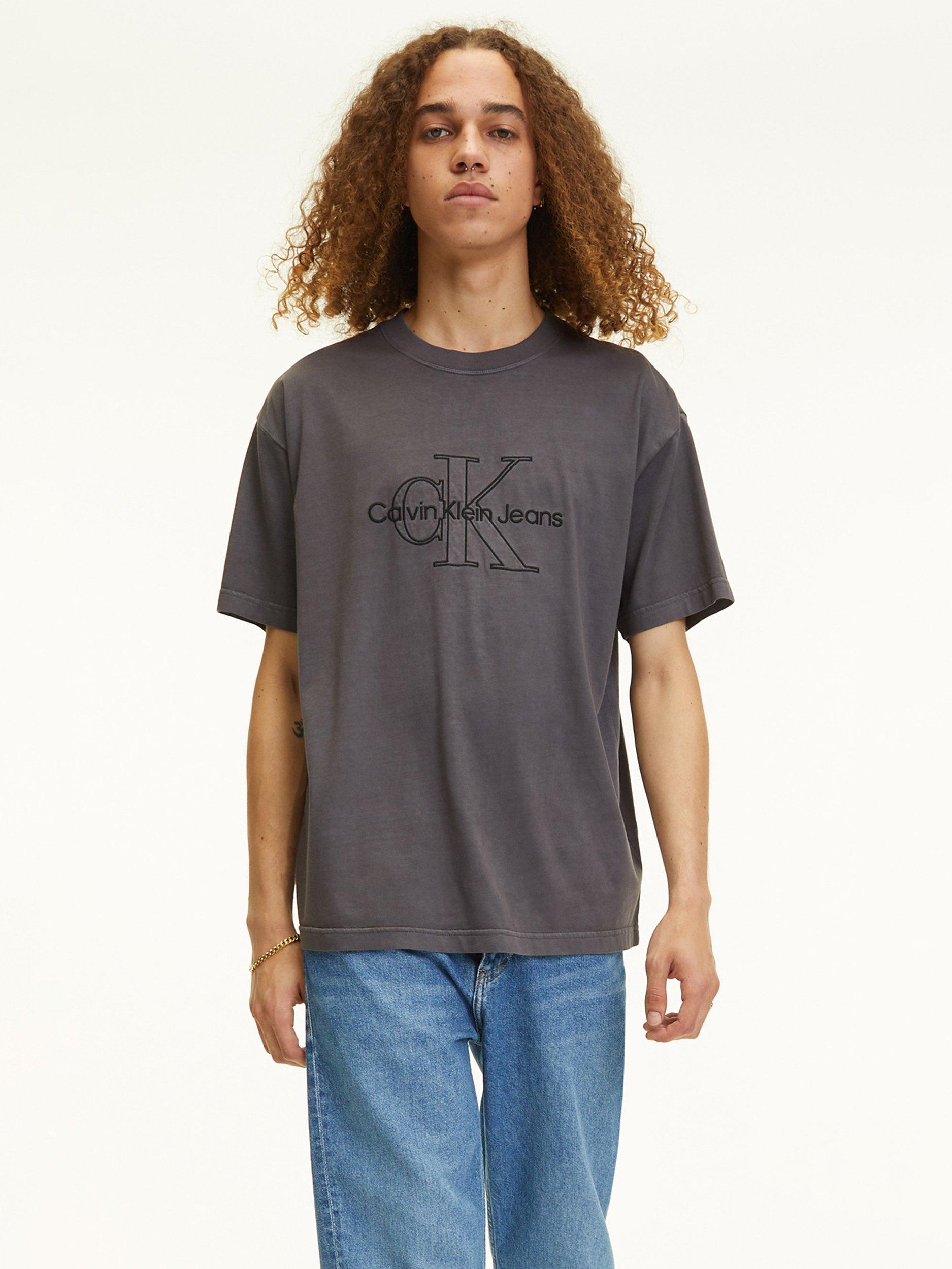 Calvin Klein Monologo Washed T-Shirt, Black