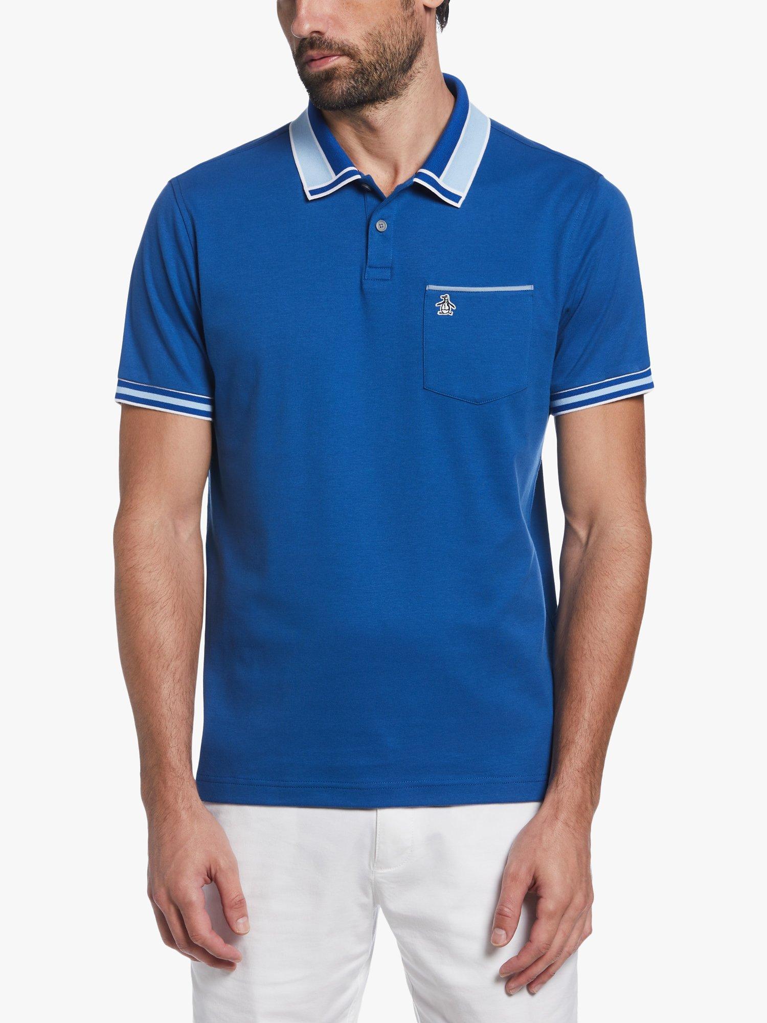 Original Penguin Interlock Stripe Polo Shirt, 498 Limoges