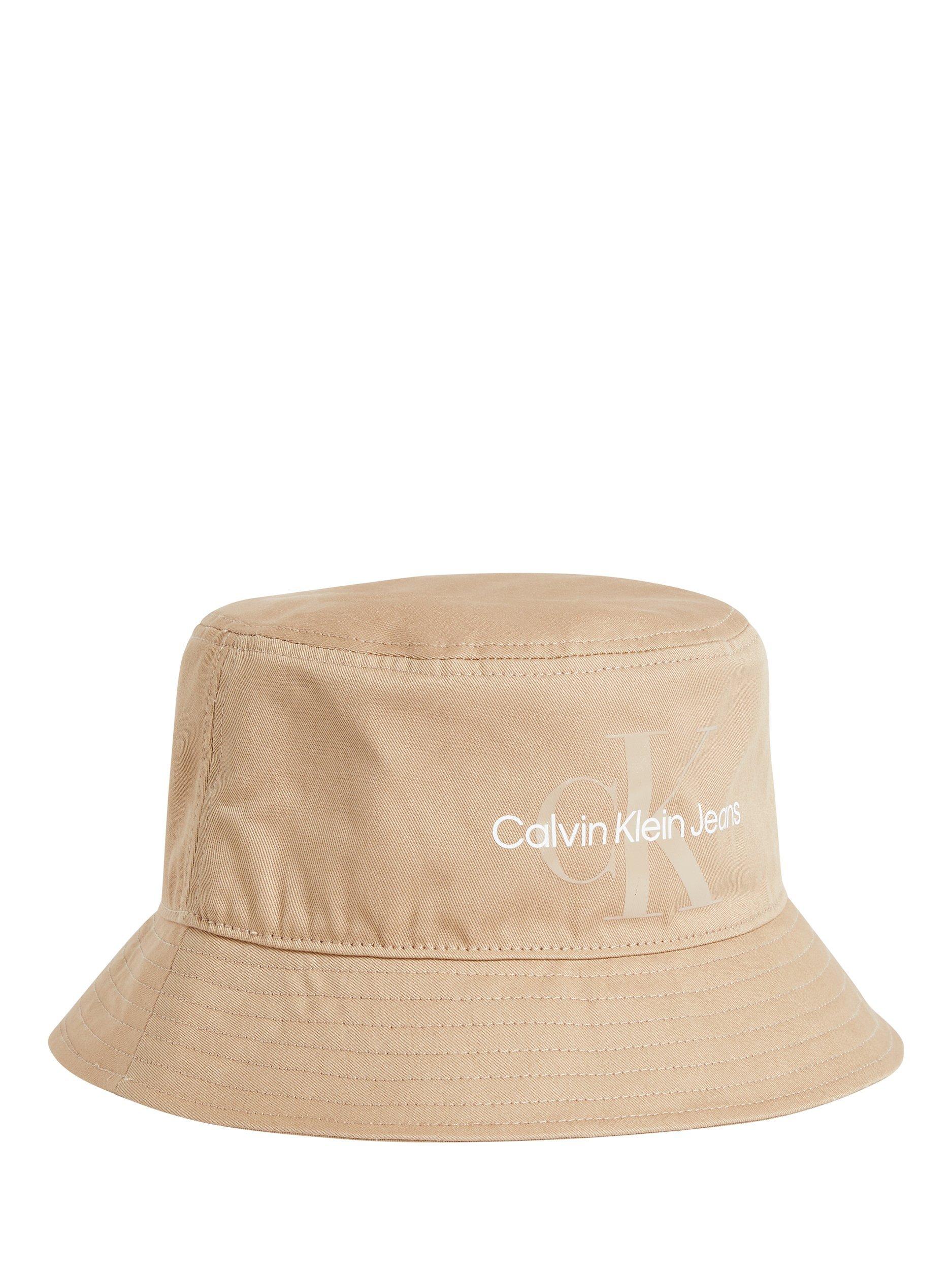 Product image 1 of 2, which shows Calvin Klein Bucket Hat, Travertine, One Size