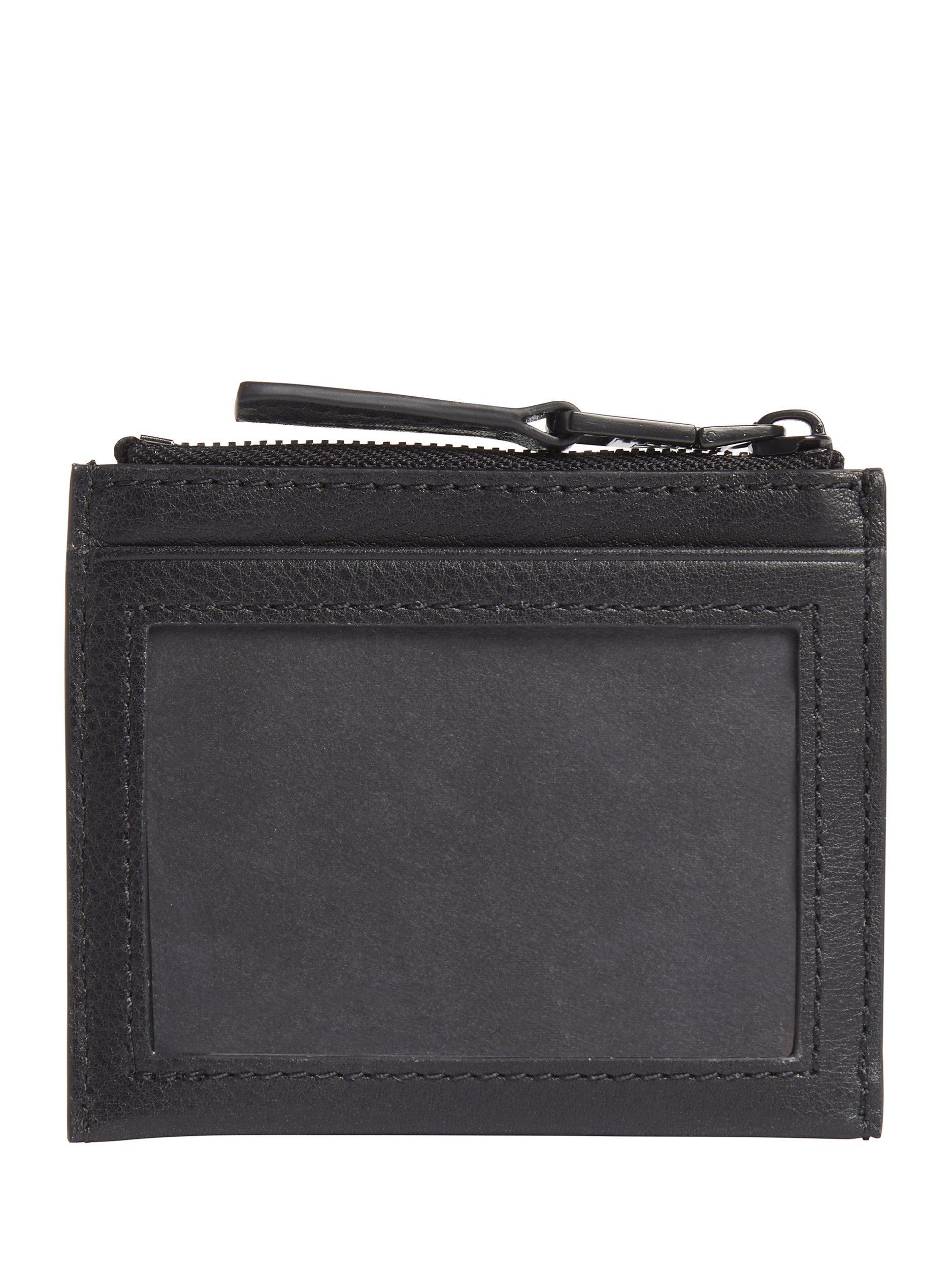 Product image 2 of 2, which shows Calvin Klein Leather Logo Card Holder, Black