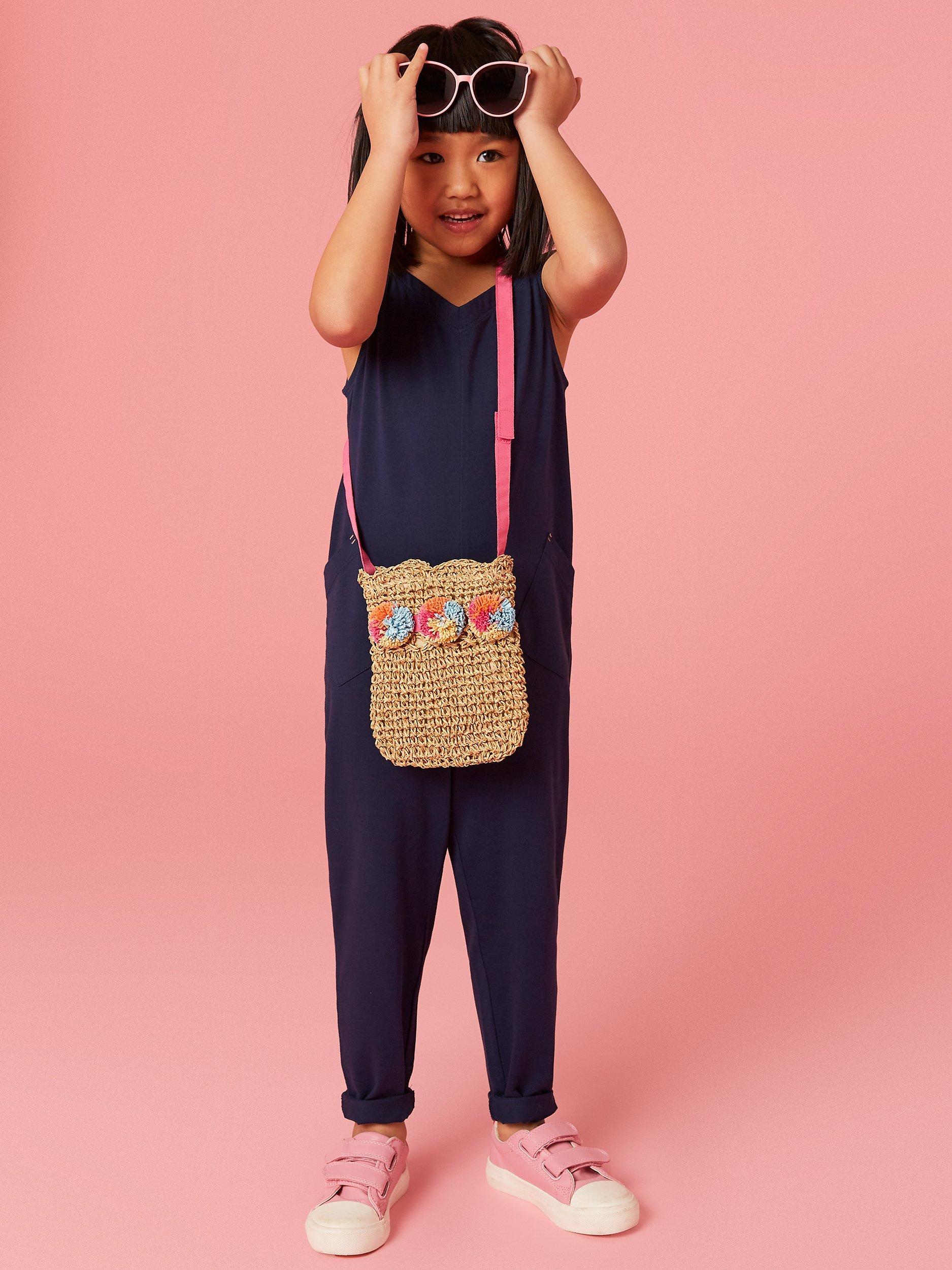 White Stuff Kids' Mini Selina Jumpsuit, Dark Navy