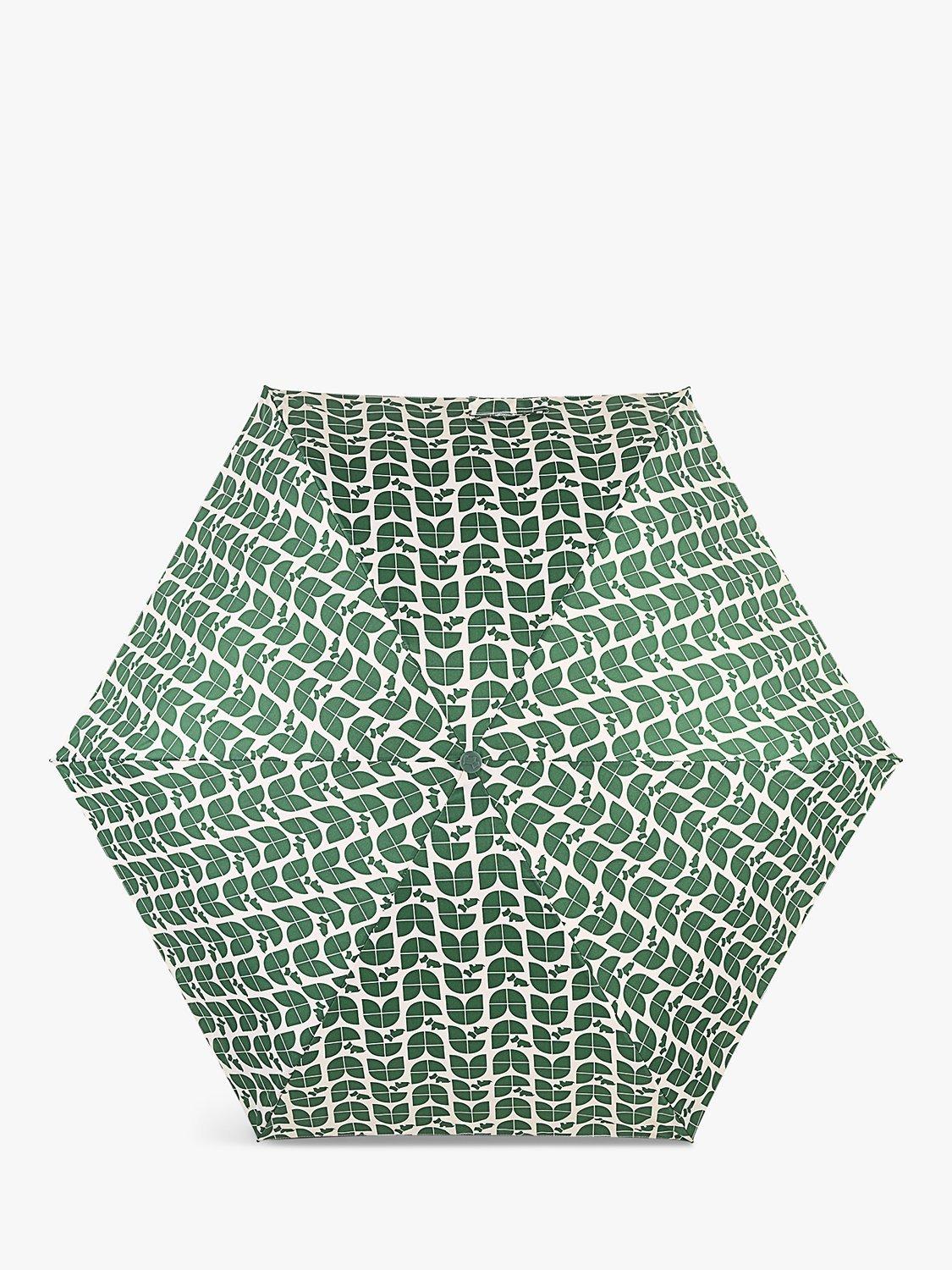 Radley Lilypad Print Recycled Mini Handbag Umbrella, Palm Leaf